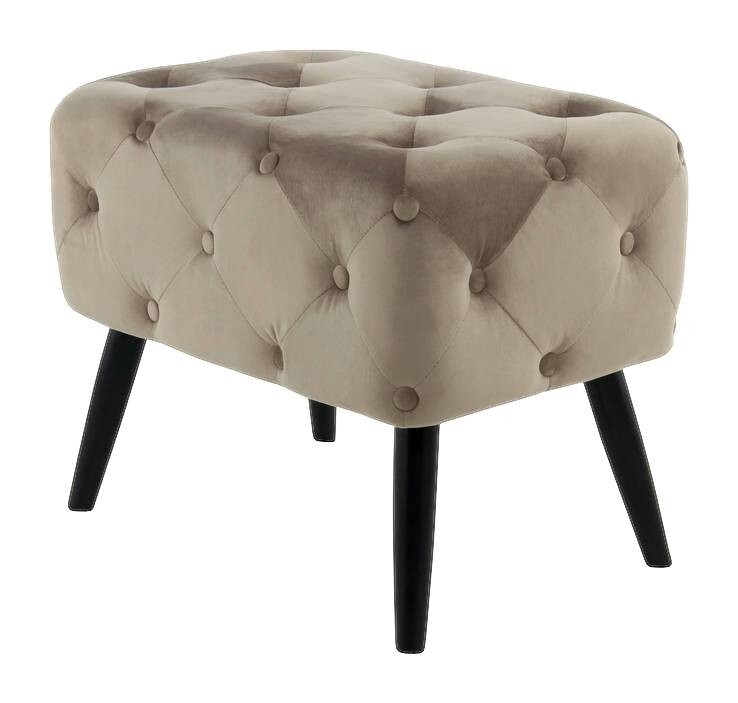 360 Living Hocker Piano 100 taupe schwarz B/H/T: ca. 60x48x40 cm