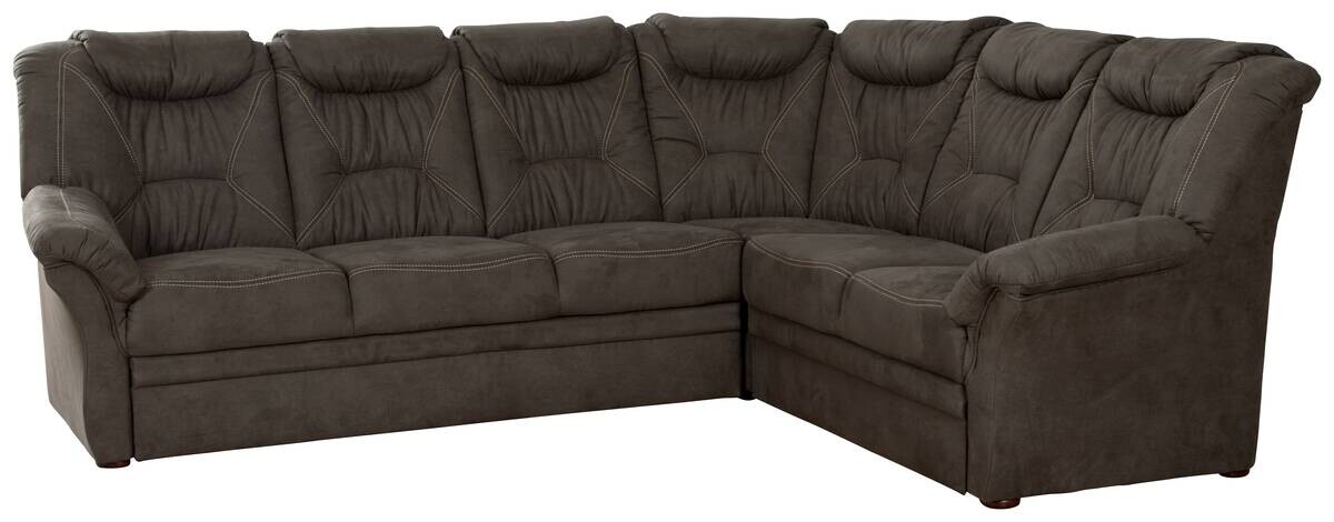 Wohnlandschaft Nelson graubraun Microfaser B/H/T: ca. 284x102x228 cm Wohnlandschaft Nelson graubraun Microfaser B/H/T: ca. 284x102x228 cm