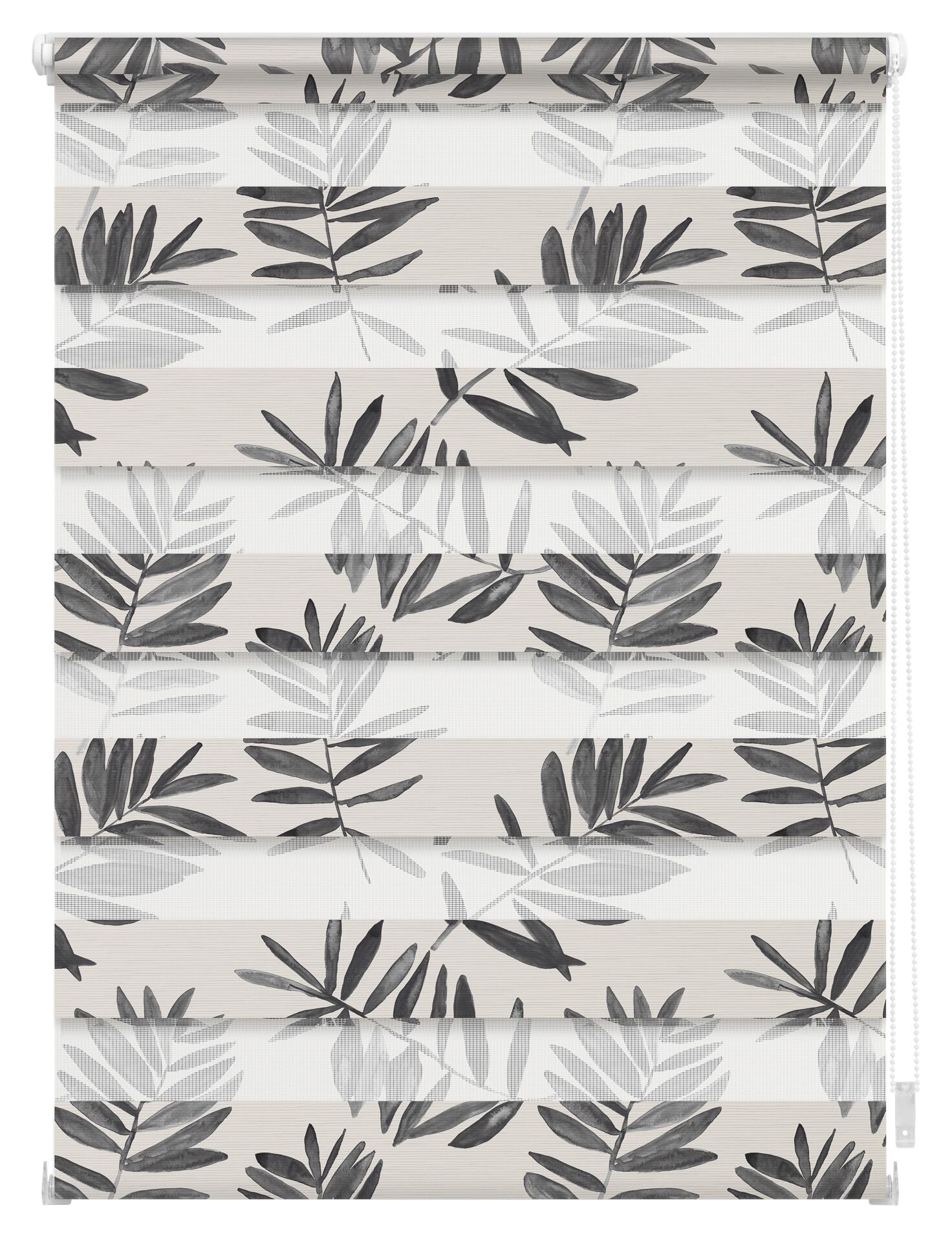 LICHTBLICK Doppelrollo Watercolor schwarz B/L: ca. 100x150 cm