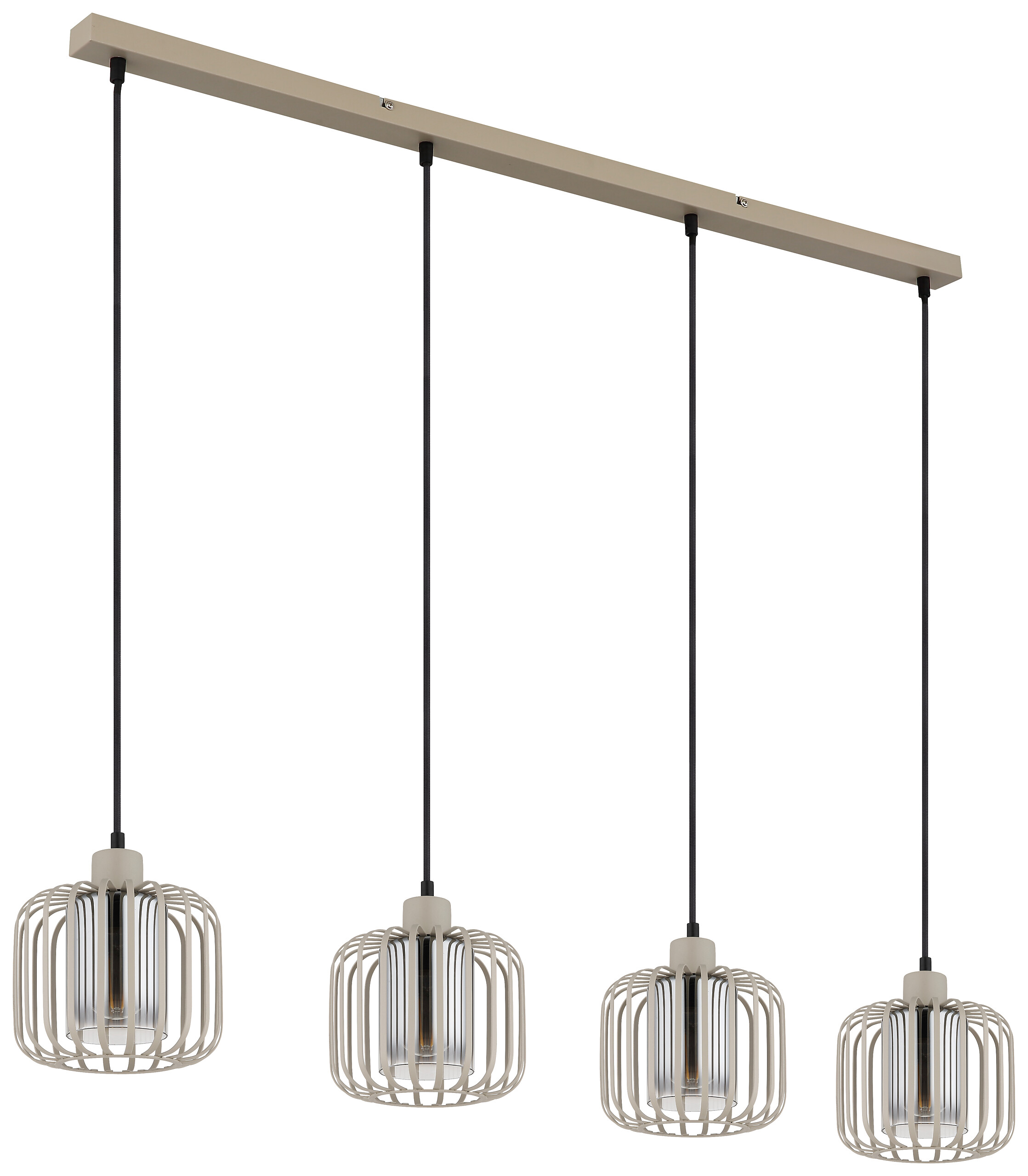 GLOBO Pendelleuchte Metall B/H/T/L: ca. 18x120x108x108 cm E27 4 Brennstellen