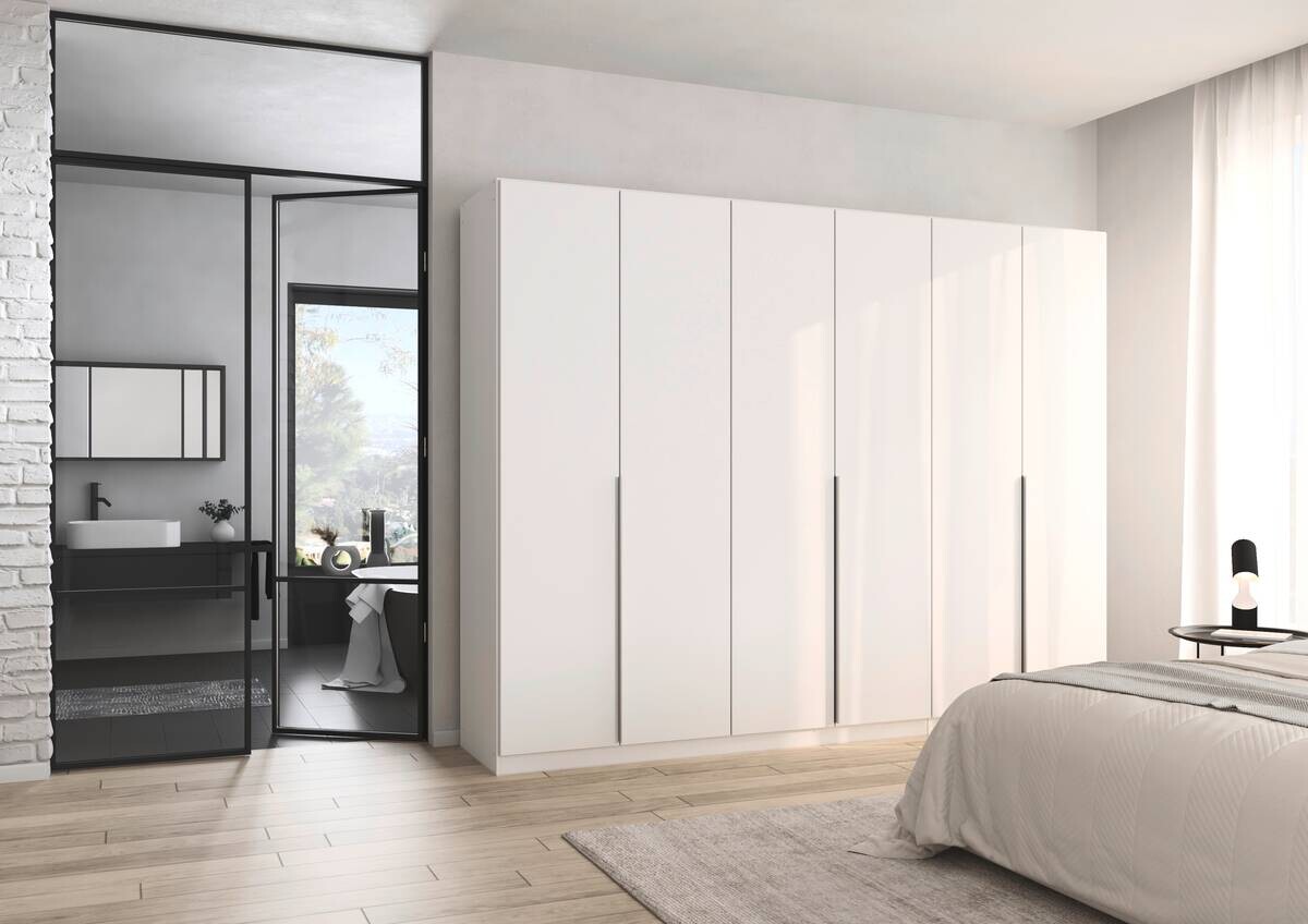 Kleiderschrank Alabama Alpinweiß B/H/T: ca. 271x210x54 cm