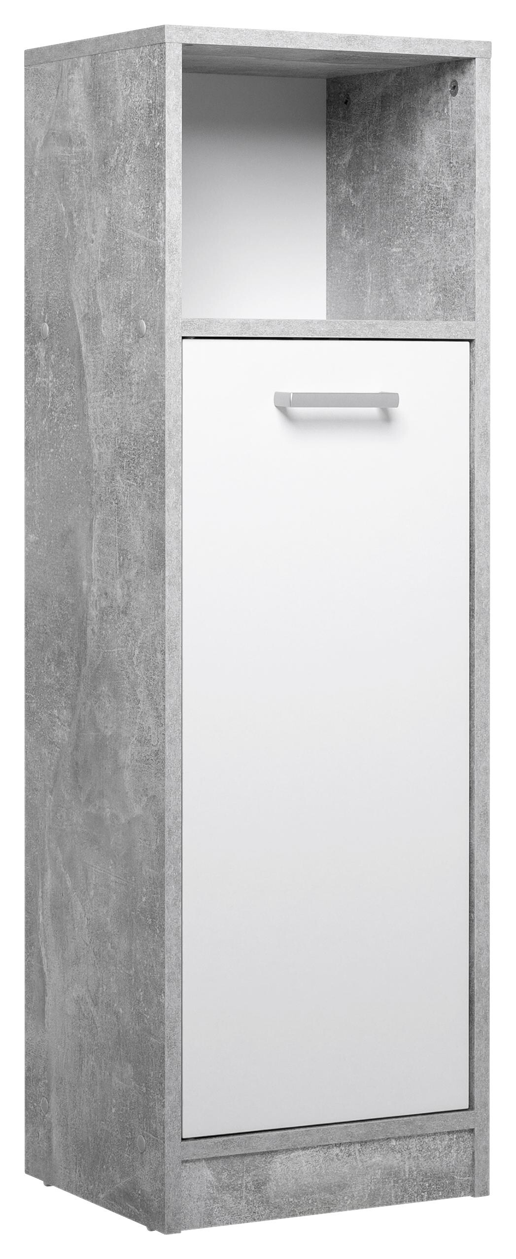 Bad-Set Madeira Beton Optik weiß B/H/T: ca. 123x76,5x28 cm