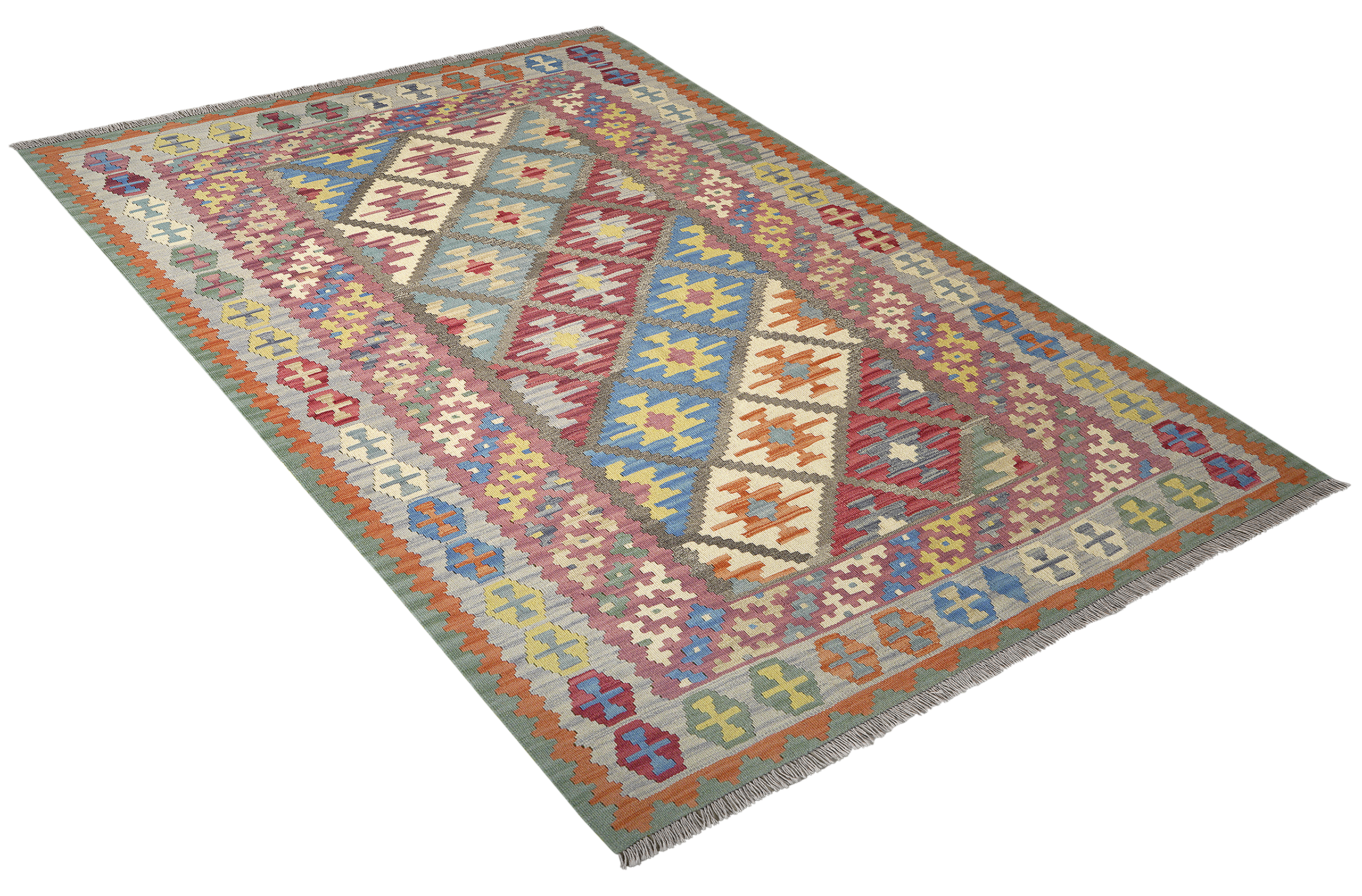 PersaTepp Teppich Kelim Gashgai grau B/H/L: ca. 173x1x245 cm