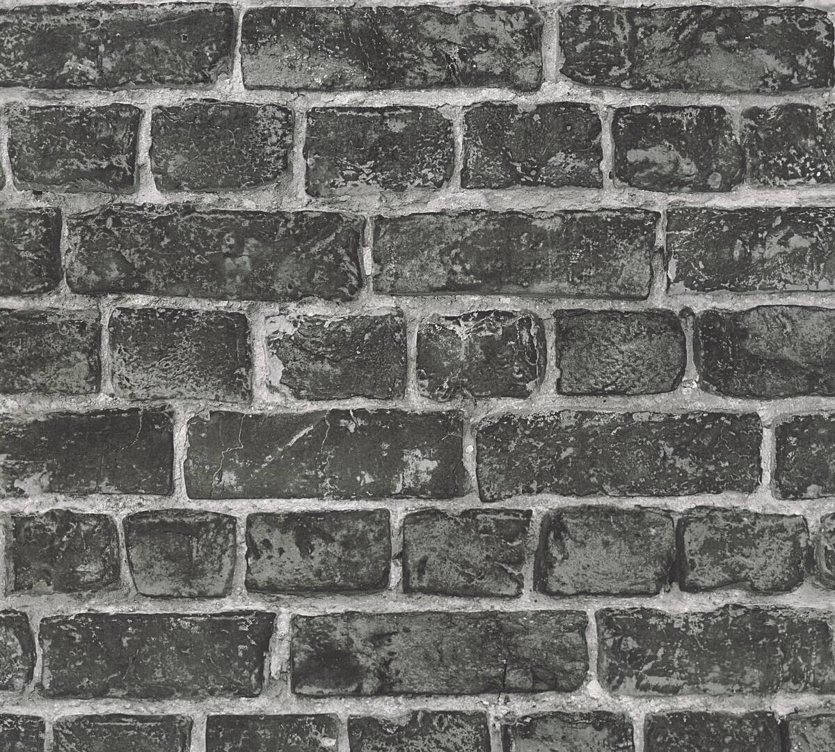 A.S.Creation Vliestapete grau schwarz B/H/D: ca. 53x1005x7 cm