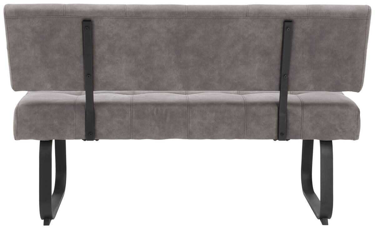 Essgruppe Luise grau Eiche Microfaser B/H/T: ca. 180x76x90 cm