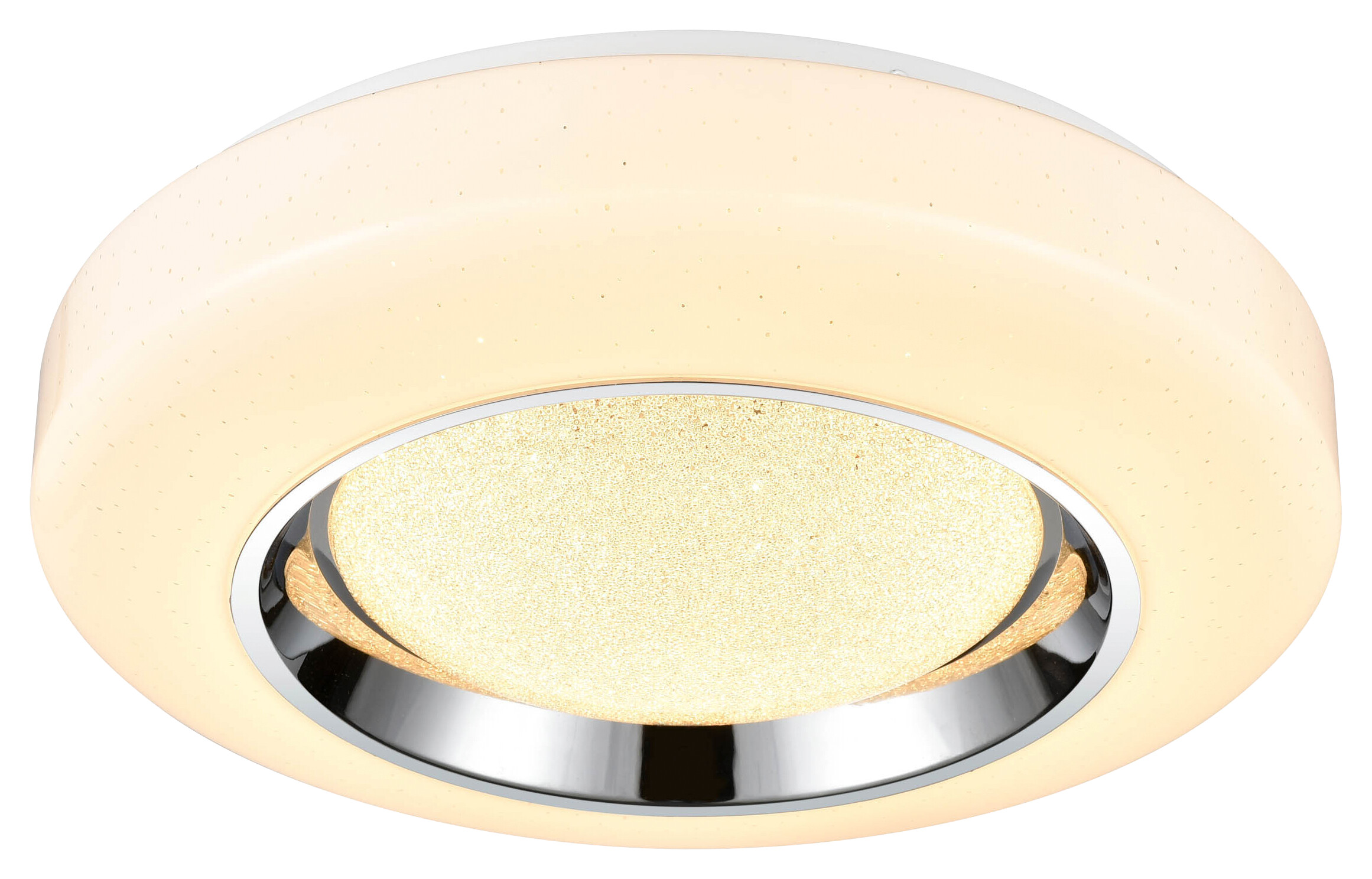 POCOline Deckenleuchte Arcenciel Chrom Metall Kunststoff H/D: ca. 7x38 cm 1 Brennstellen