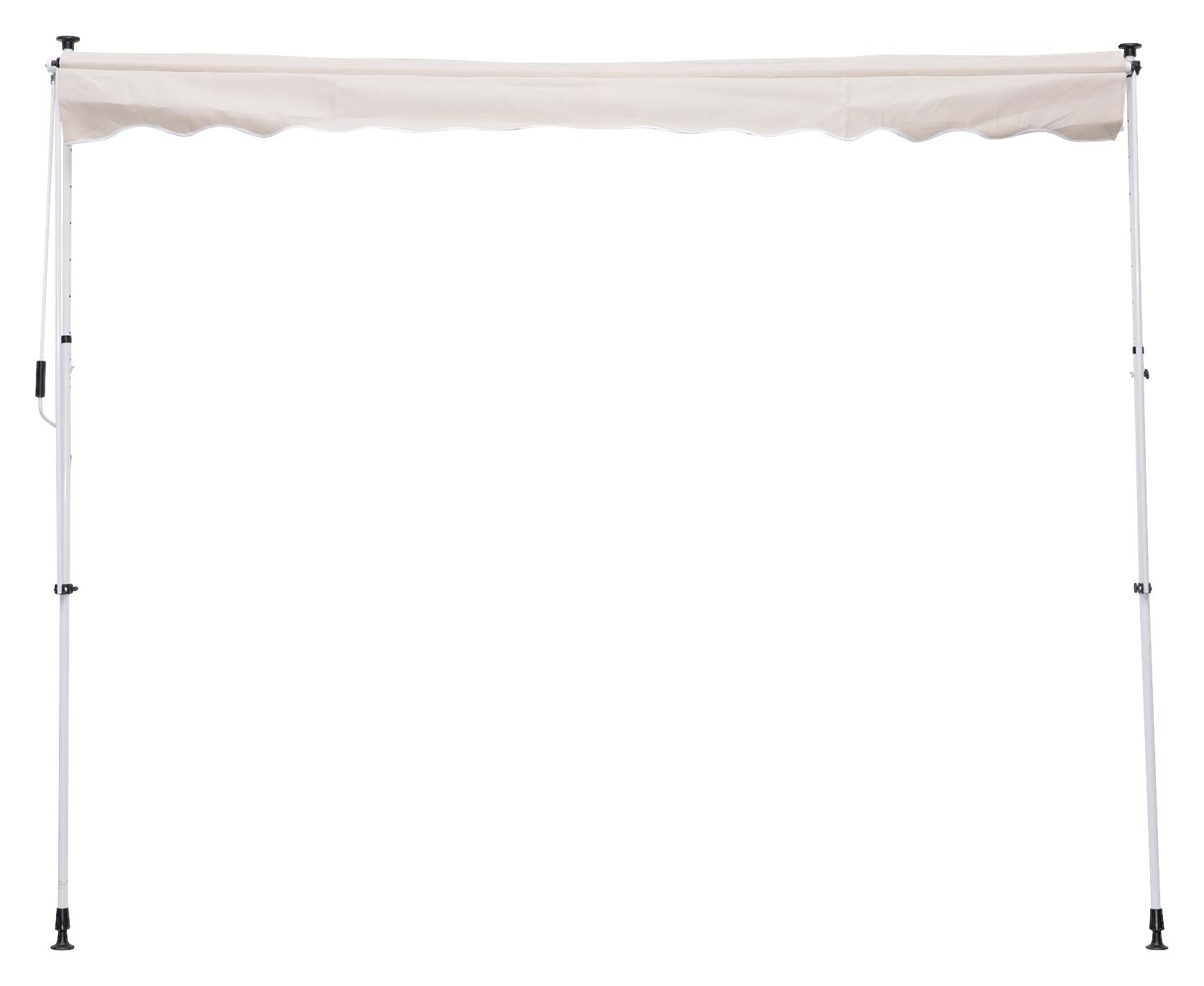 Outsunny Klemm-Markise beige B/H/L: ca. 300x280x150 cm