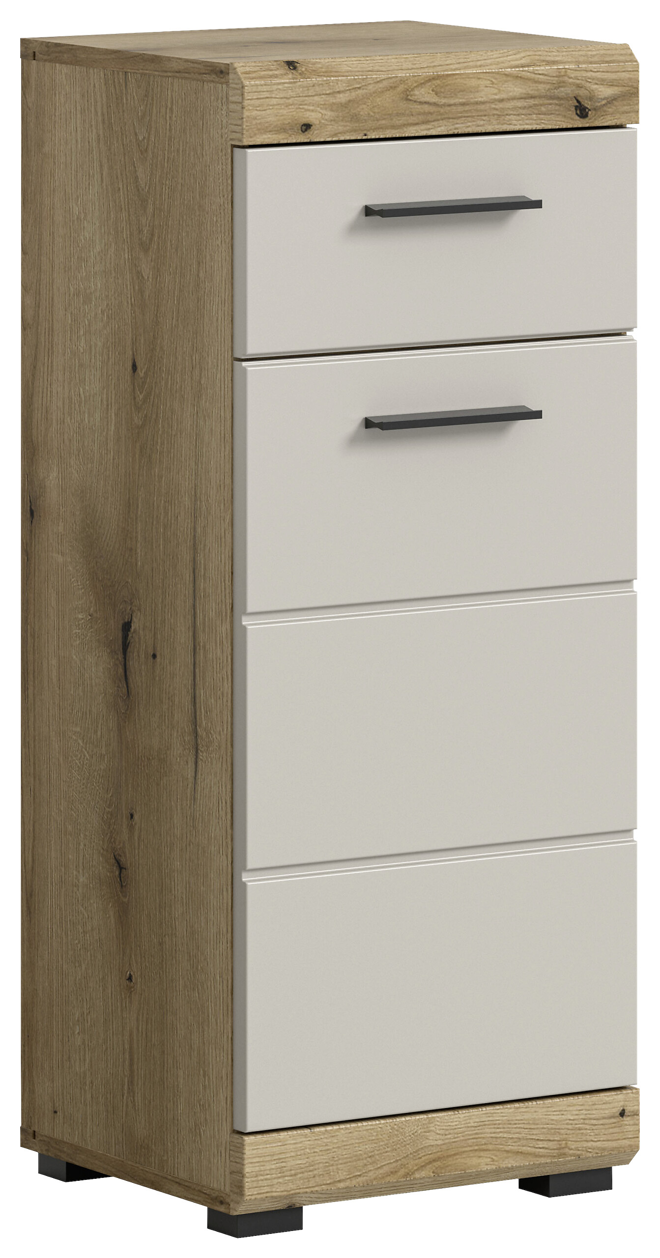 Badhochschrank Scout Evoke Oak Nachbildung Kaschmirgrau Nachbildung B/H/T: ca. 37x88x31 cm