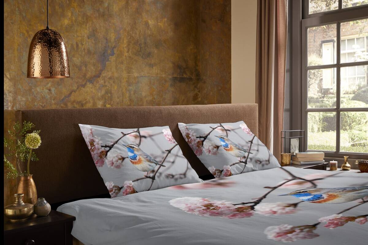 Microfaser Bettwäsche Yule grau Polyester B/L: ca. 135x200 cm