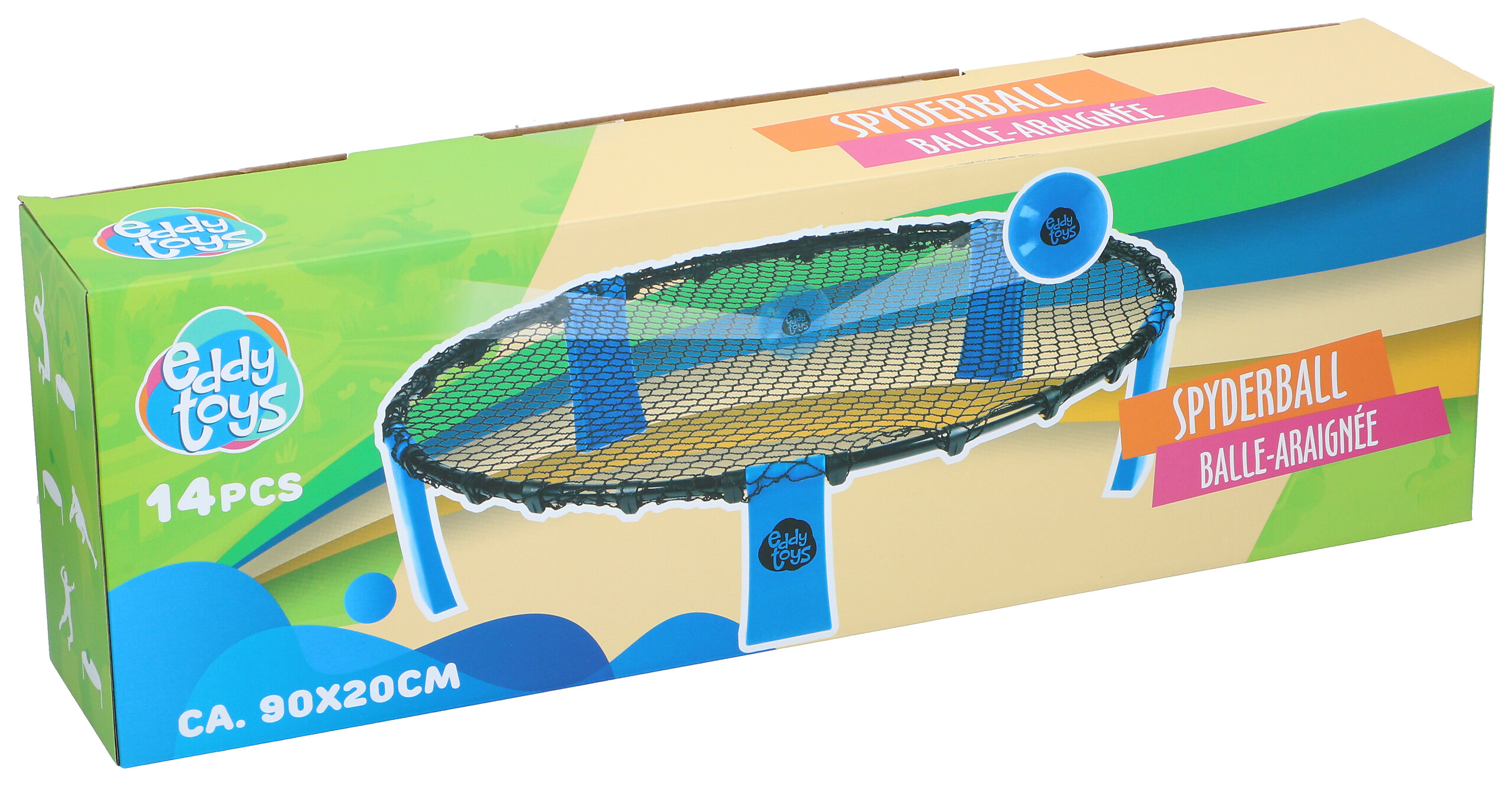 Eddy Toys Spyderball Set blau B/H/L: ca. 90x20x90 cm