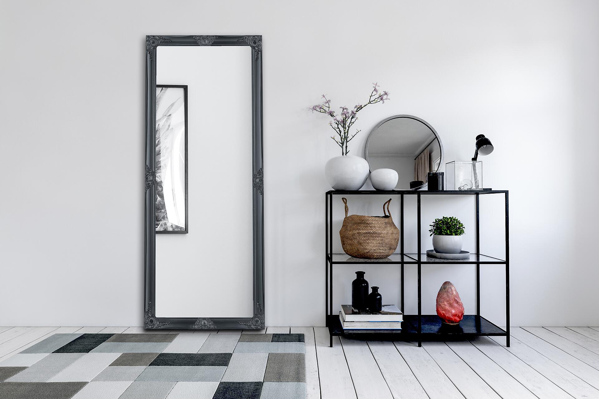 Rahmenspiegel Elsa schwarz B/H: ca. 70x170 cm