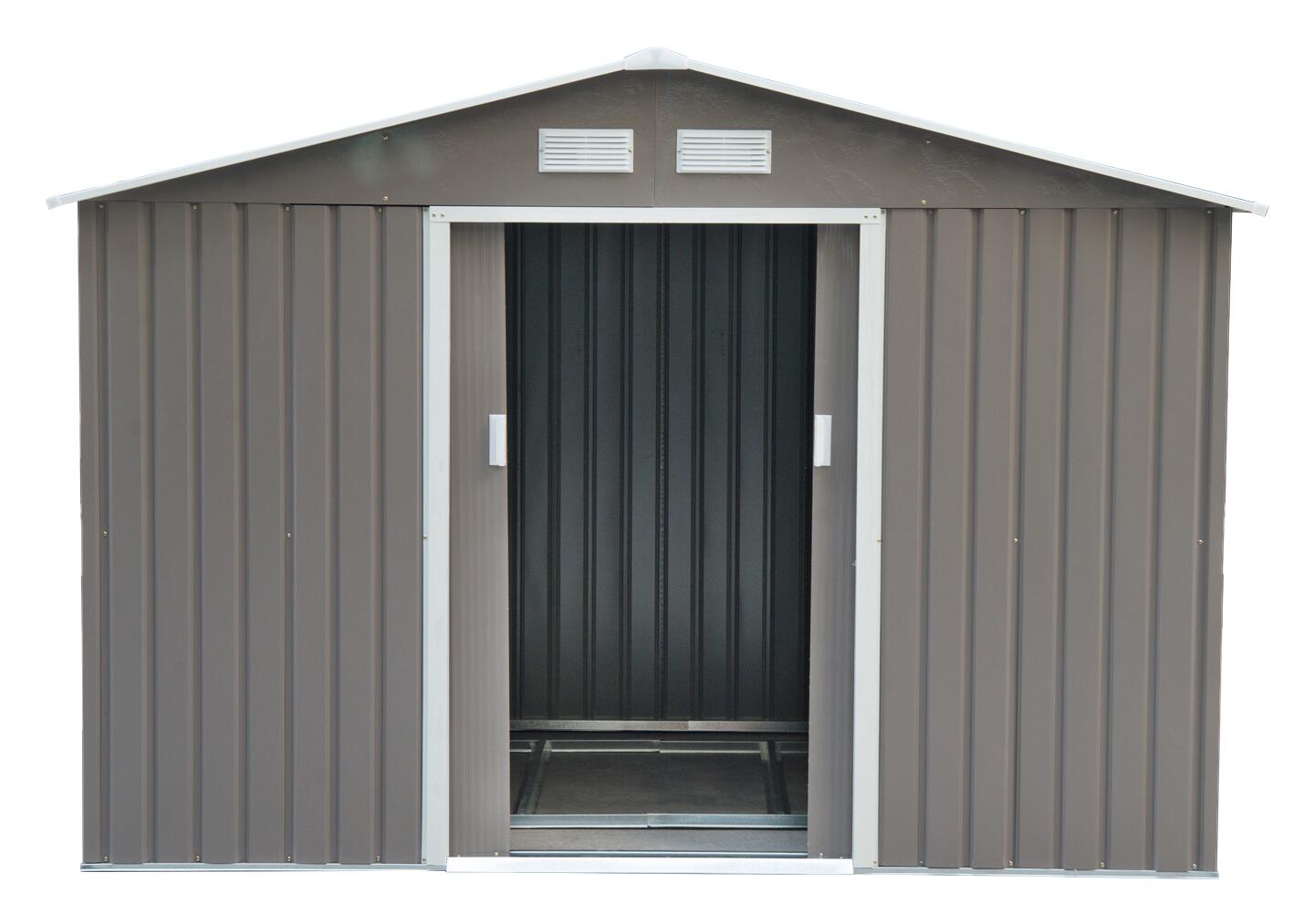 Outsunny Gartenhaus grau B/H/L: ca. 181x192x277 cm