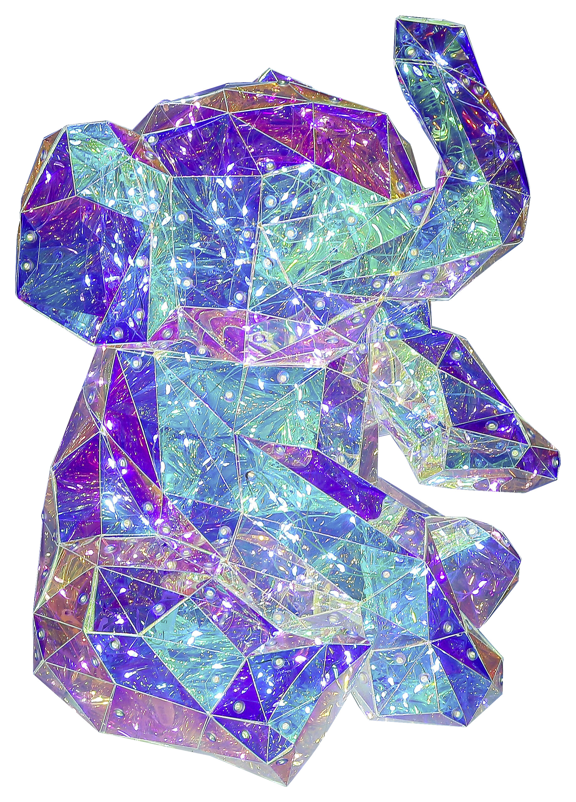 Nolo LED-Dekoleuchte transparent B/H/L: ca. 34x30x42 cm