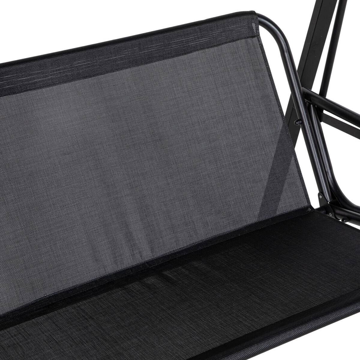 Outsunny Hollywoodschaukel schwarz Polyester B/H/L: ca. 116x172x145 cm