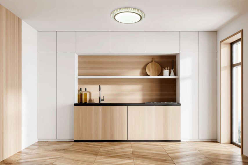 Näve Leuchten LED Deckenleuchte NV1381158 gold Eisen Acryl H/D: ca. 7x48 cm null 2 Brennstellen