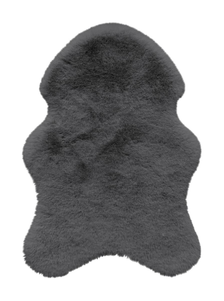 Fellimitat Moya stahlgrau B/L: ca. 40x57 cm