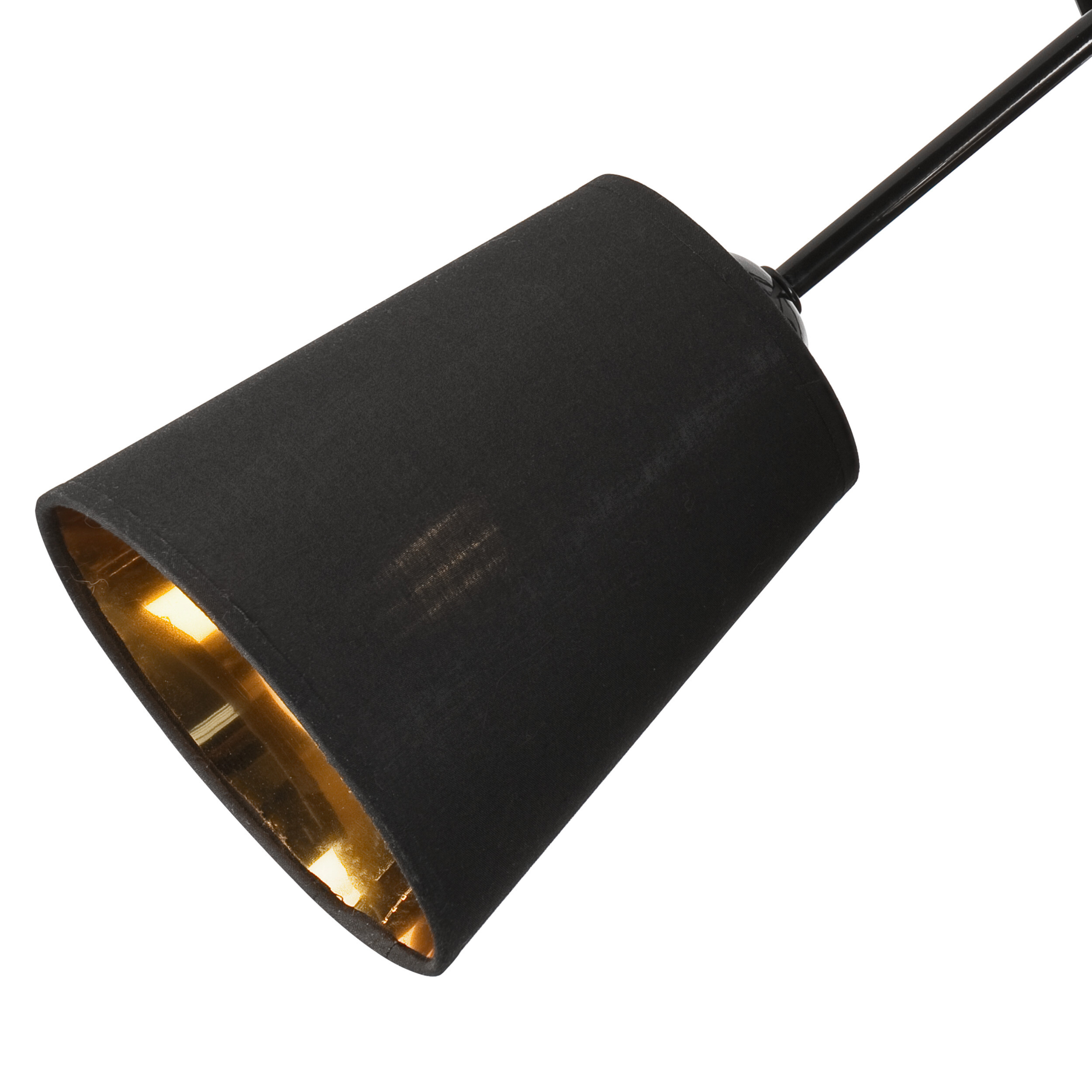 Lamkur Deckenleuchte schwarz Stahl B/H/L: ca. 55x45x55 cm E27 3 Brennstellen