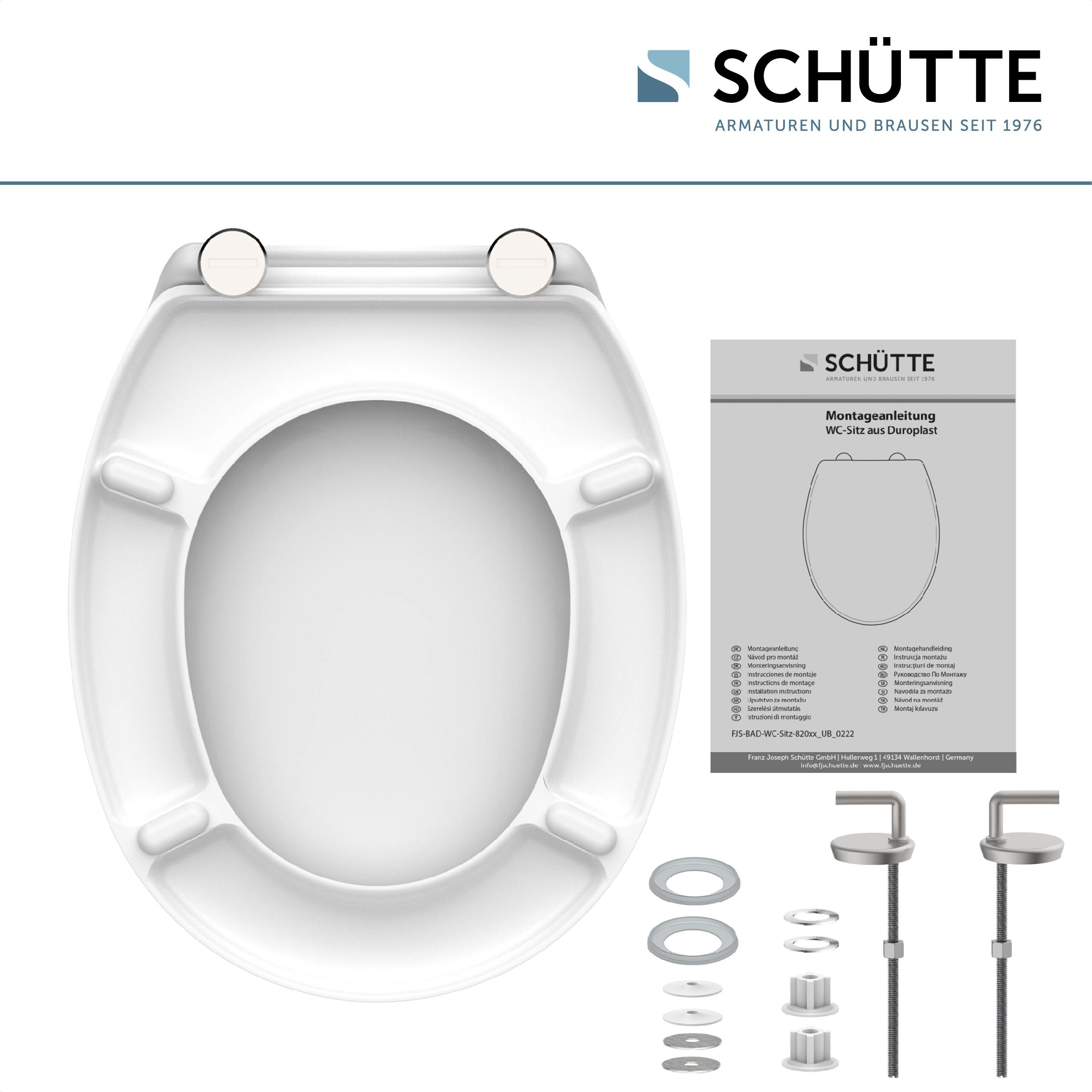 Schütte WC-Sitz WHITE Duroplast