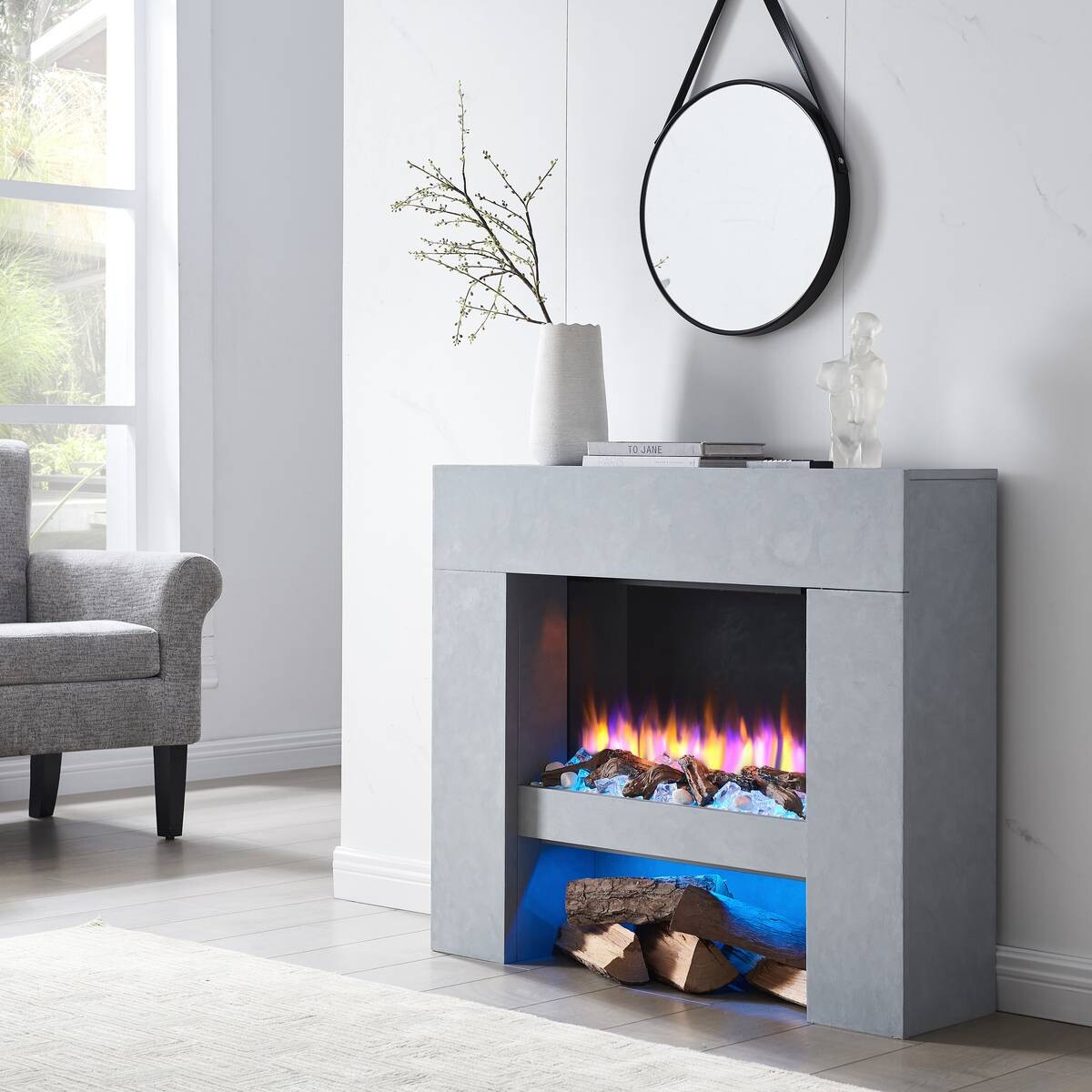 Balderia Elektrischer Kamin Elektrischer-Kamin Naran B/H/T: ca. 84x100x24,5 cm