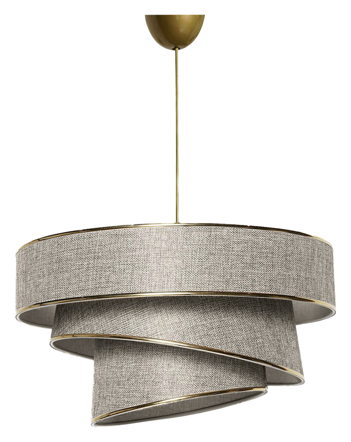 Opviq Pendelleuchte Couper beige gold B/H/T/L/D: ca. 40x70x40x40x40 cm E27 1 Brennstellen