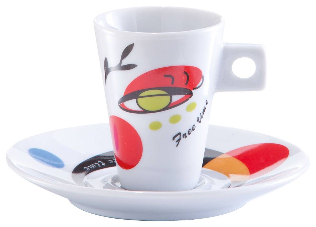 Zeller Espresso-Set Faces