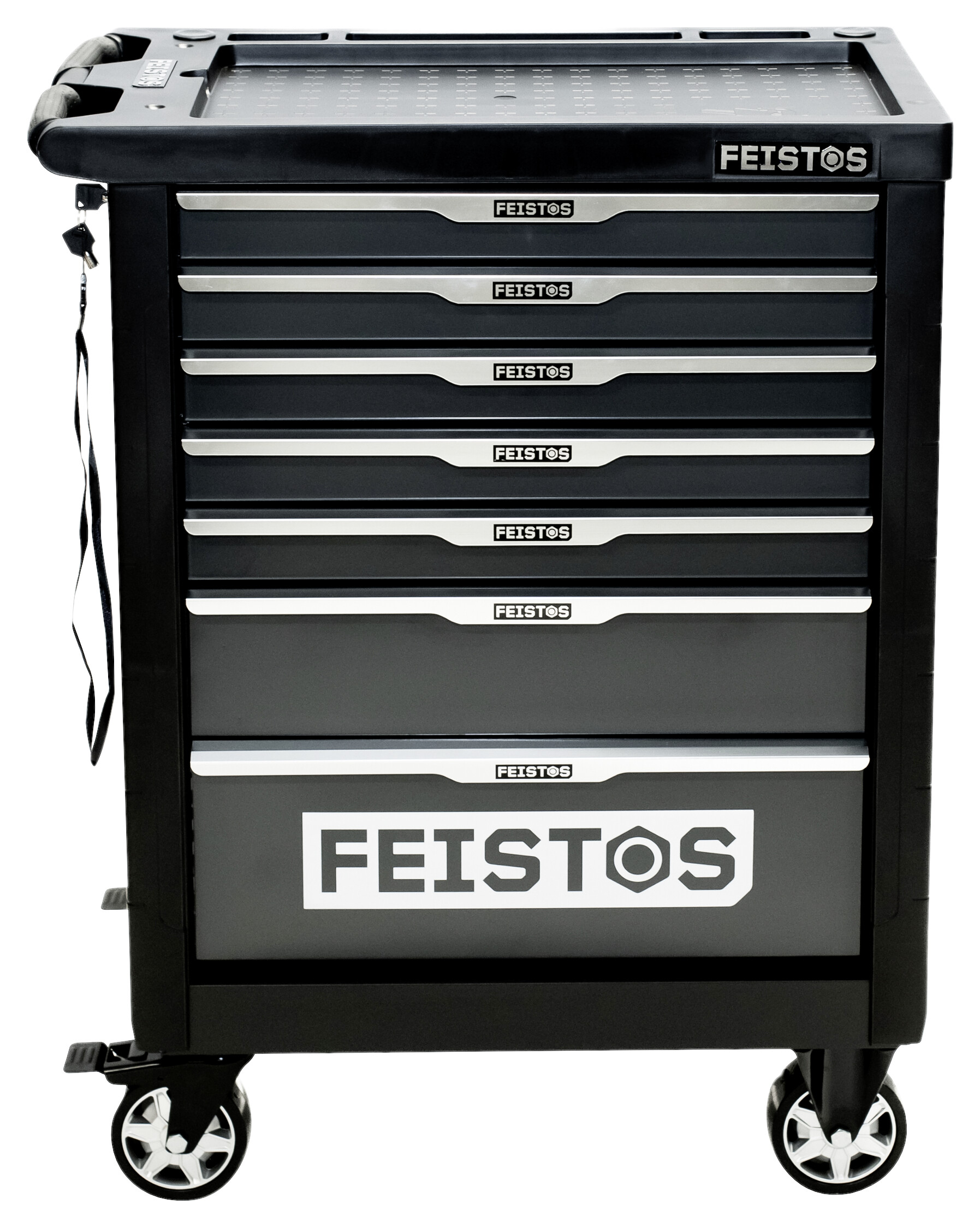 Werkstattwagen Mento anthrazit B/H/L: ca. 47x96x77 cm