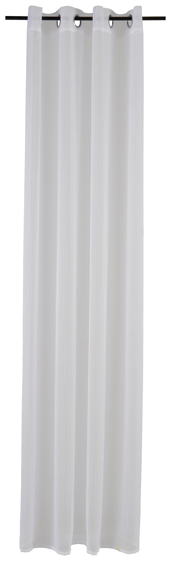 POCOline Ösenvorhang Micha weiß B/L: ca. 135x235 cm