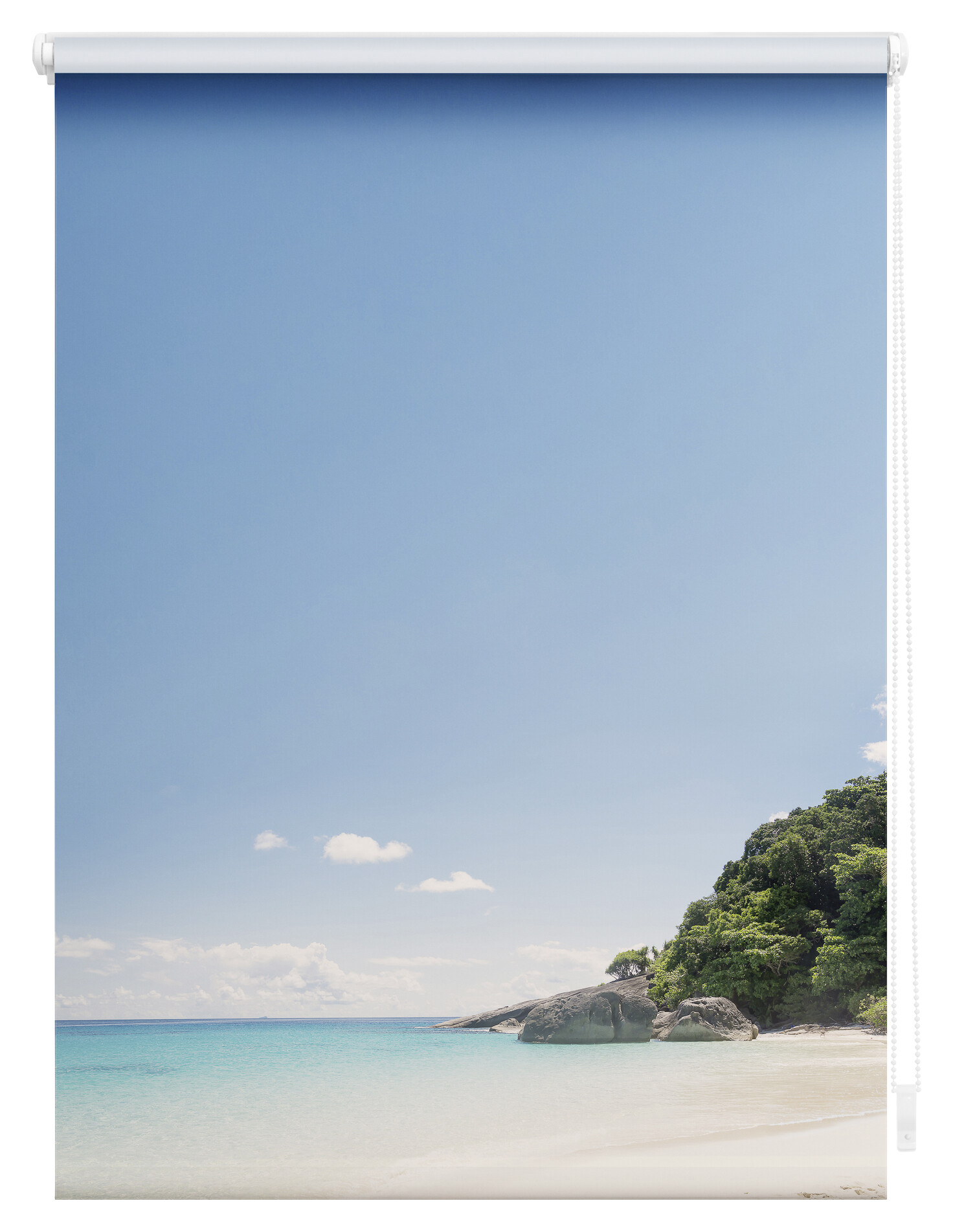 LICHTBLICK Verdunkelungsrollo Südseeinsel blau B/L: ca. 80x150 cm