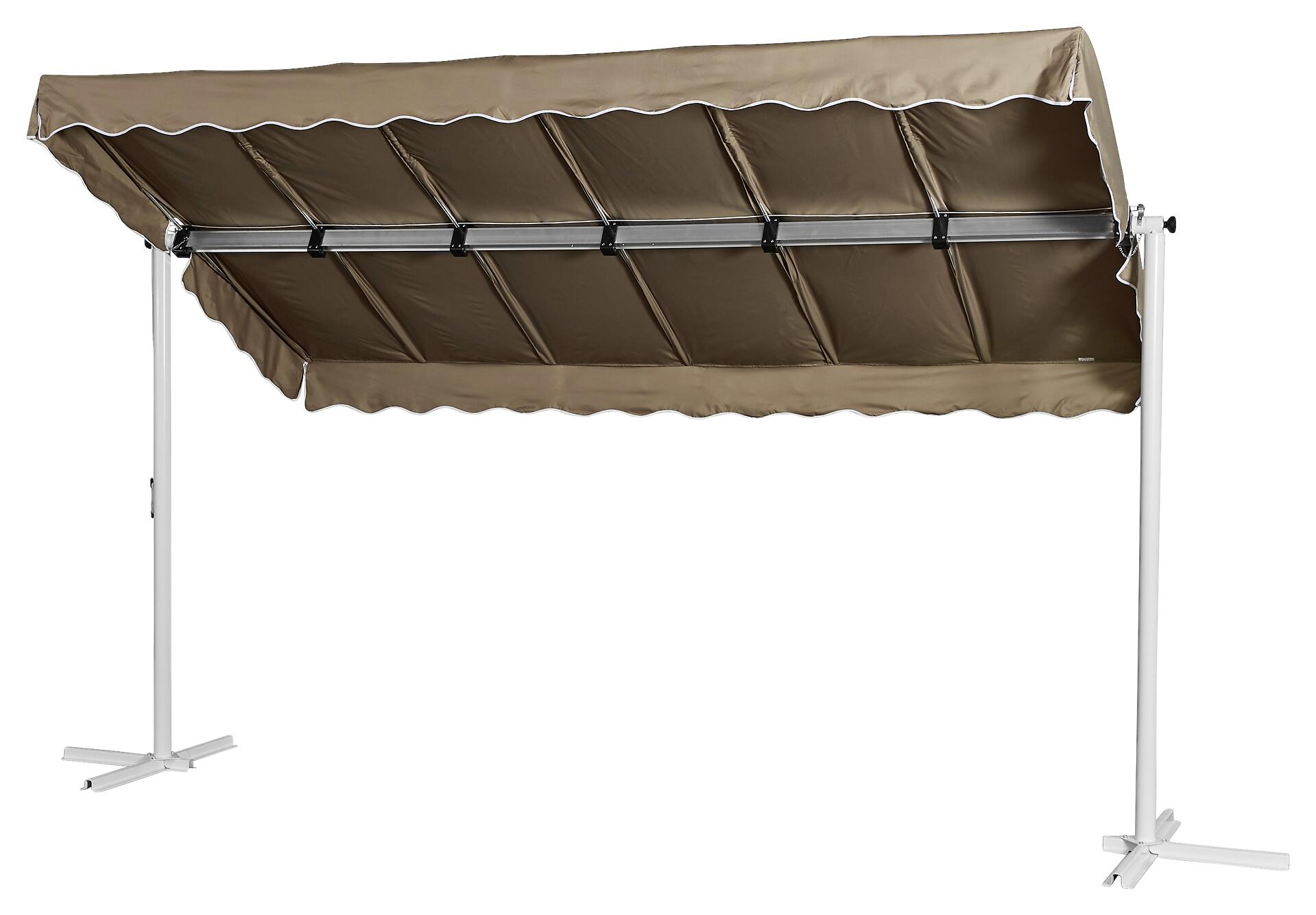 Grasekamp Ersatzdach Standmarkise Dubai Taupe B/L: ca. 225x375 cm