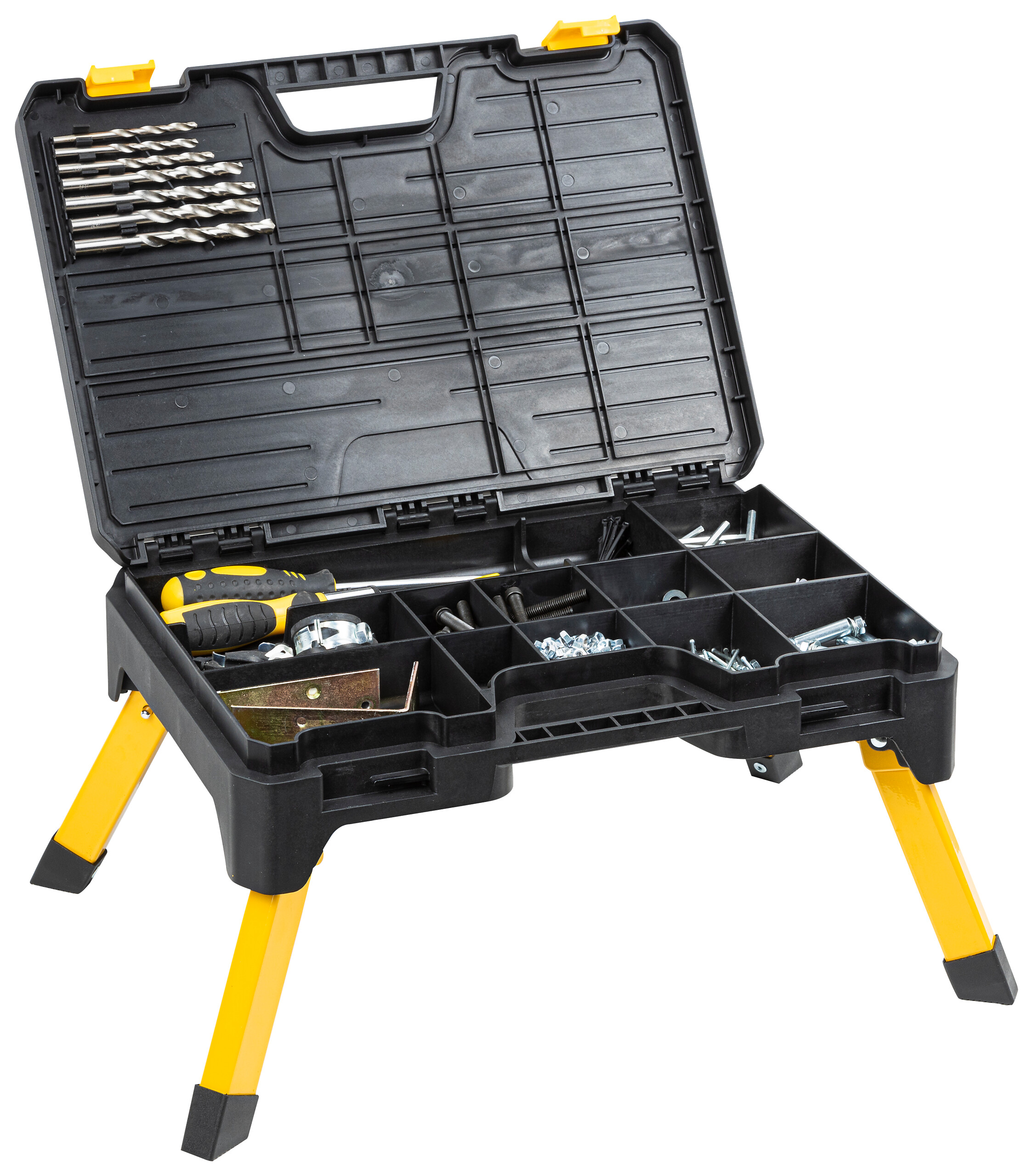 HI Klapptritt schwarz Stahl