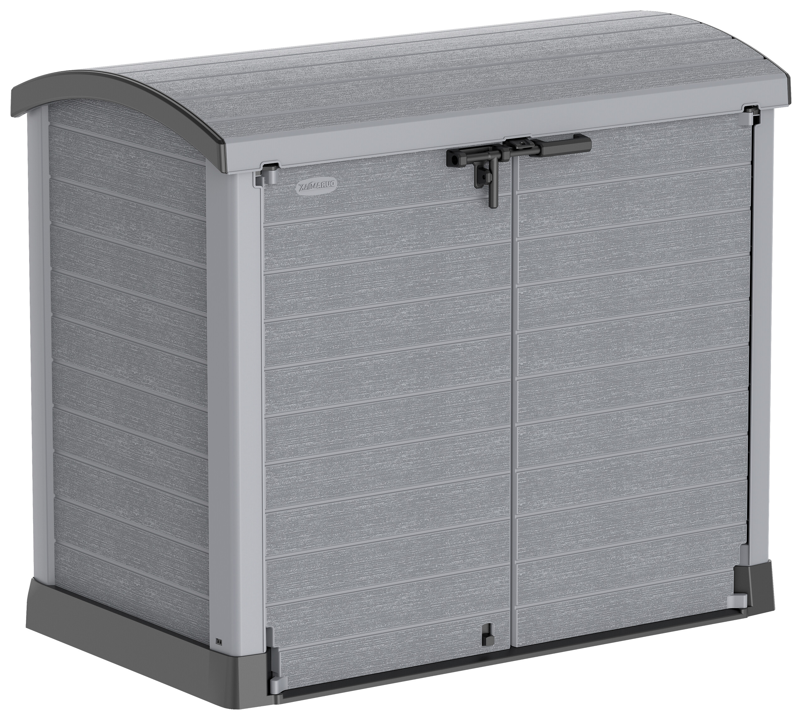 VCM Mülltonnenbox 2er StoreAway grau Kunststoff B/H/L: ca. 145x125x83 cm