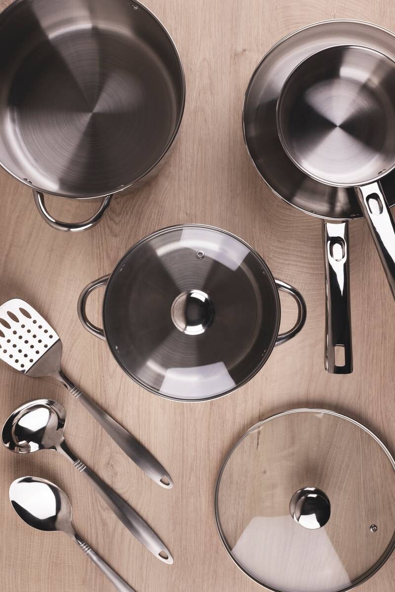 SAN IGNACIO Topfset Lexia silber Edelstahl 9 tlg.