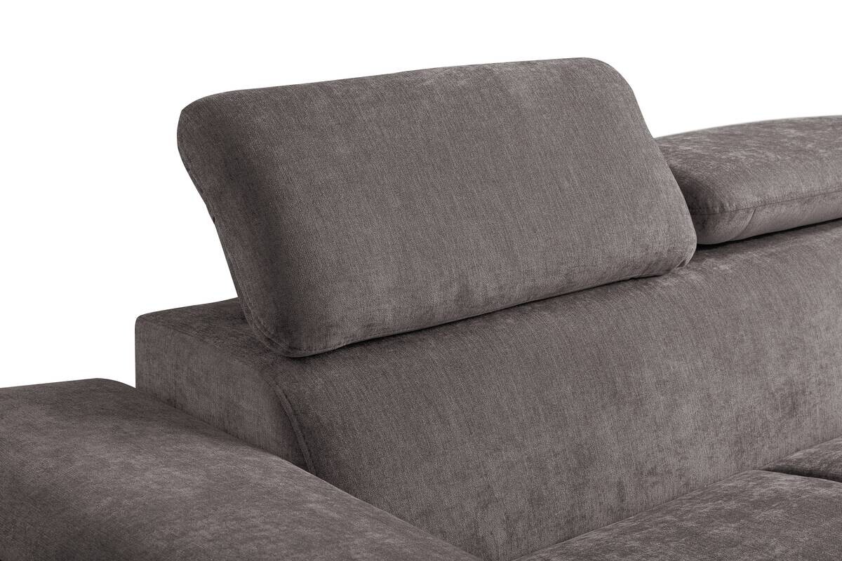 Ecksofa mit Bettfunktion und Bettkasten stone Polyester B/H/T: ca. 284x102x196 cm