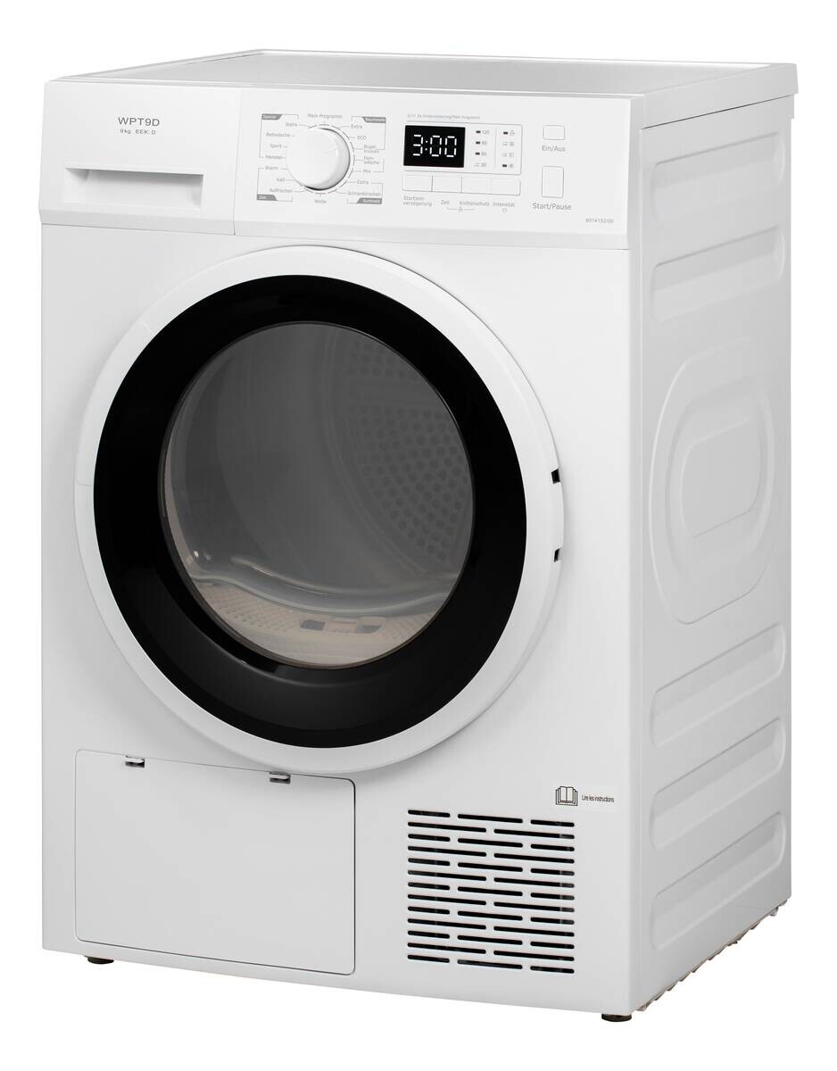 POCOline Wärmepumpentrockner WPT9DW16 weiß B/H/T: ca. 59,5x84,5x68 cm ca. 9 kg