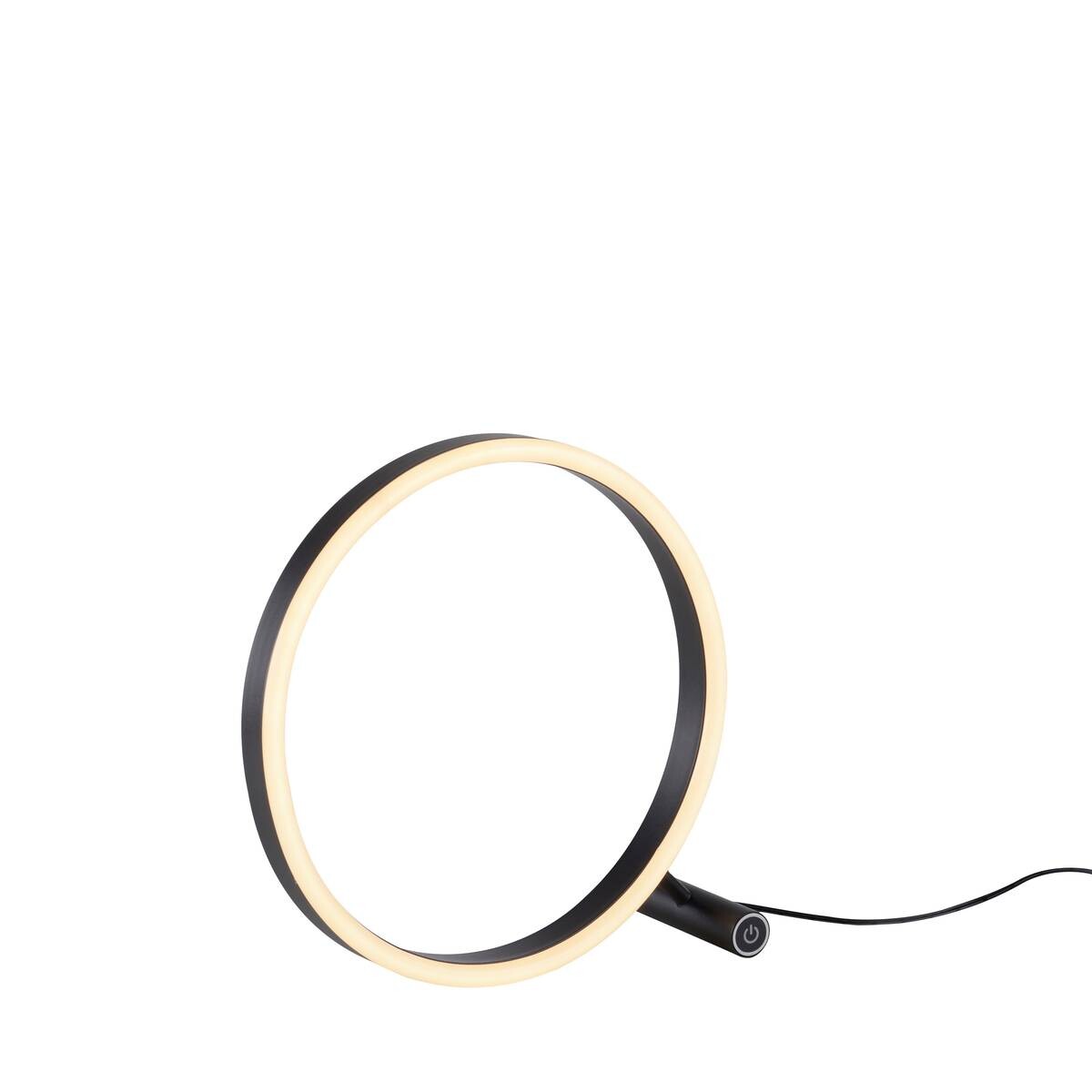 Just Light LED-Touch-Tischleuchte RITUS 15390-13 weiß anthrazit Metall B/H/T: ca. 30x30x10 cm 1 Brennstellen