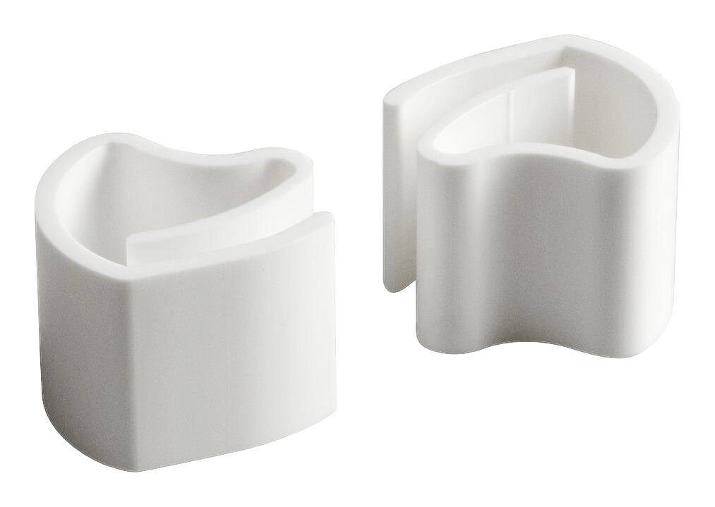 LICHTBLICK Klemmträger für Jalousien weiß 2 Packstücke