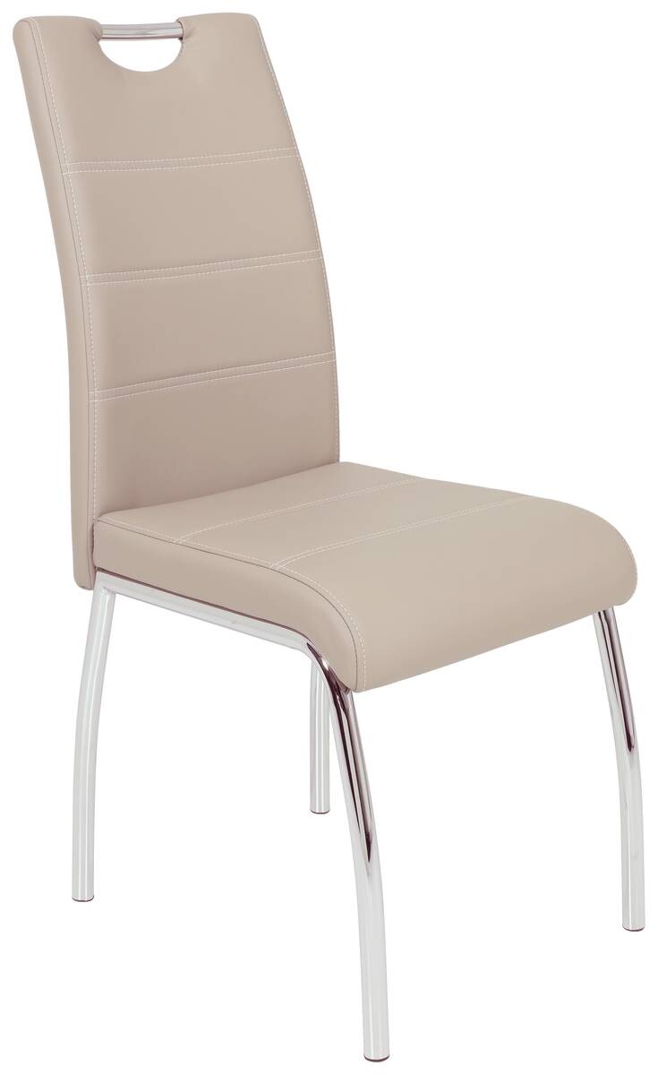 Stuhl Susi 2er Set Cappuccino Kunstleder B/H/T: ca. 44x98x61 cm