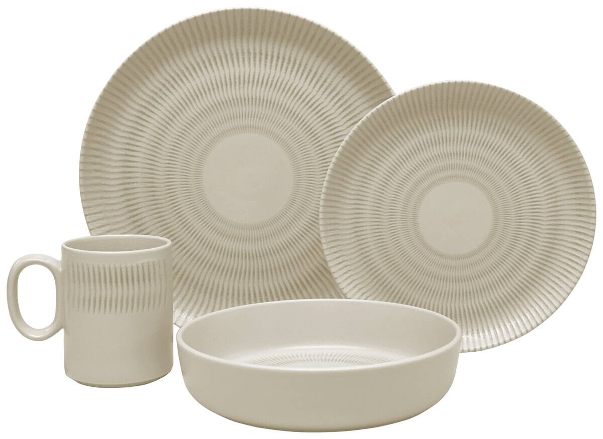 Kevoli  home Kombiservice sand Porzellan 2 tlg.