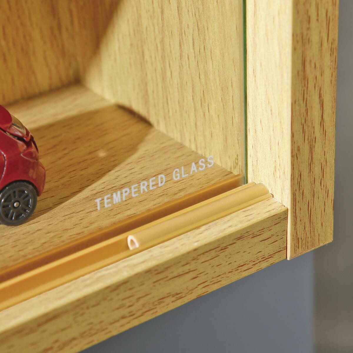 Vitrine Acquario buche Nachbildung Holzwerkstoff B/H/T: ca. 80x60x10 cm