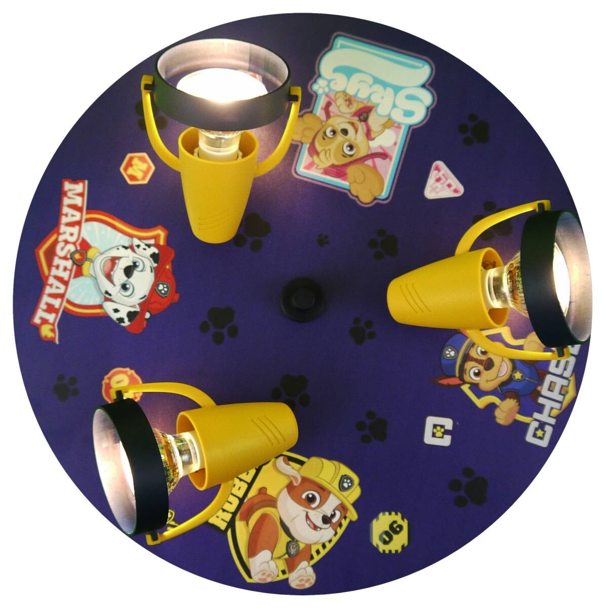 Niermann Strahler Paw Patrol dunkelblau gelb Kunststoff D: ca. 35 cm GU10 3 Brennstellen
