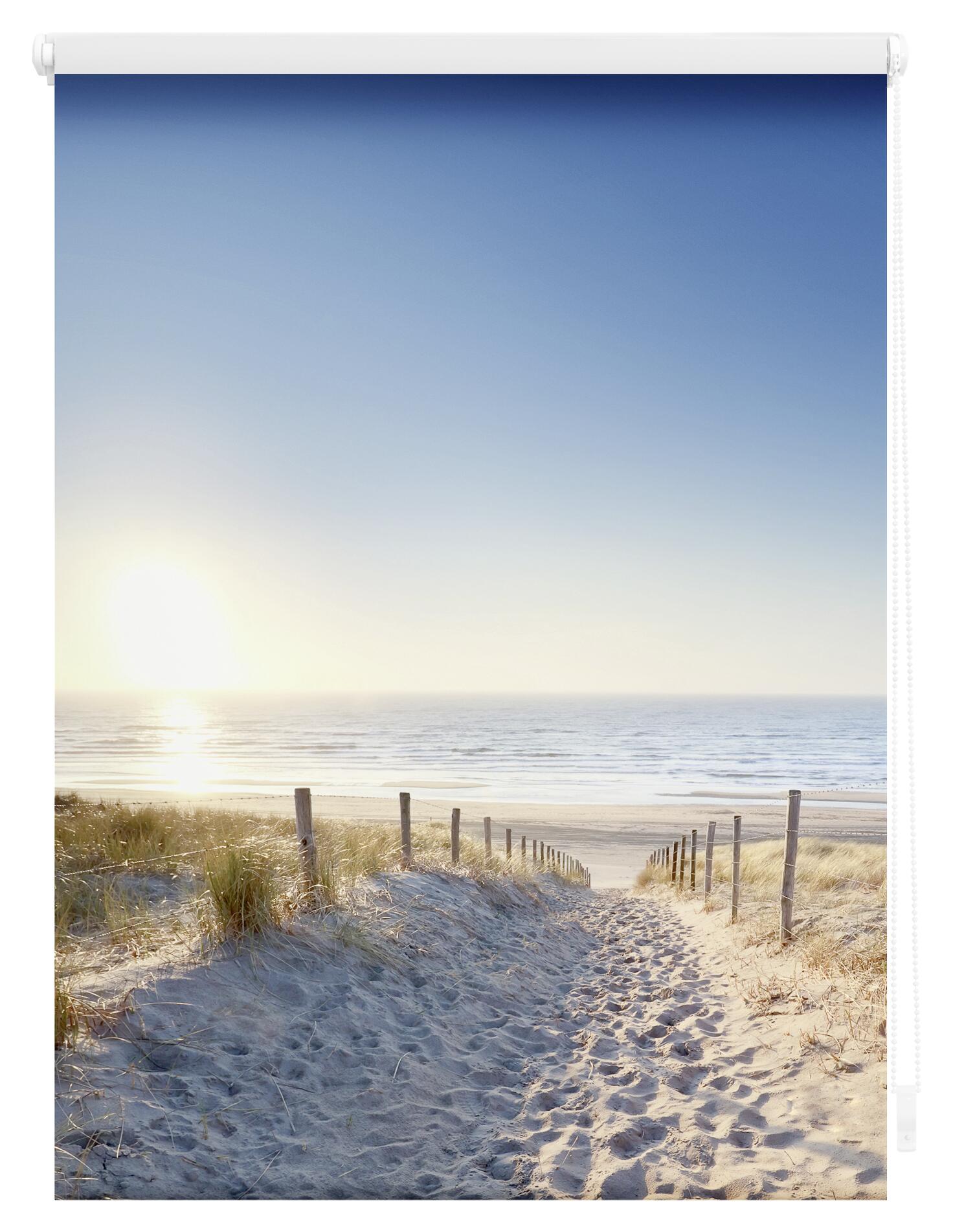 LICHTBLICK Rollo Ostseestrand blau B/L: ca. 90x150 cm