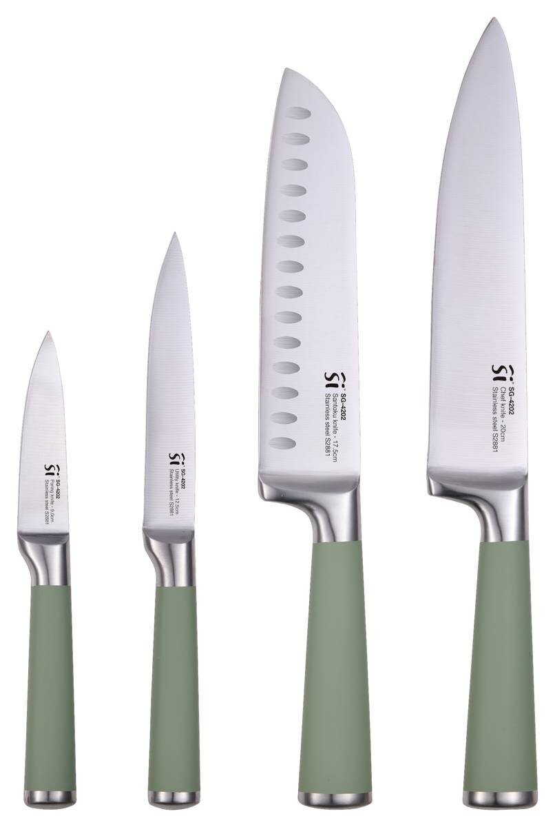 SAN IGNACIO Messerset Moods silber Edelstahl 4 tlg.