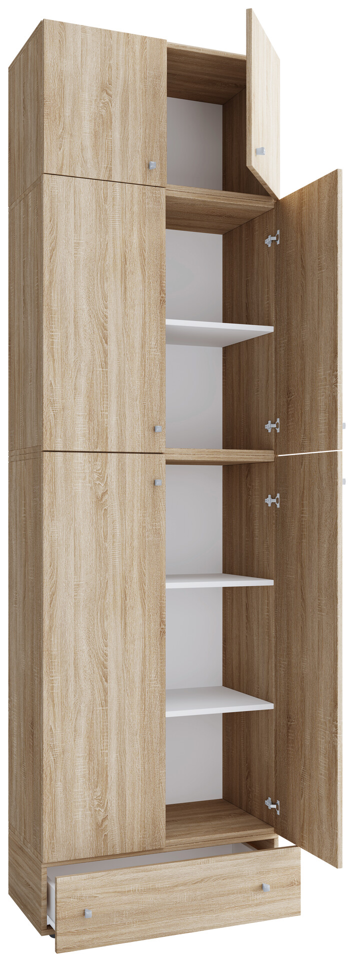 Kleiderschrank Lona Eiche B/H/T: ca. 70x240x39 cm