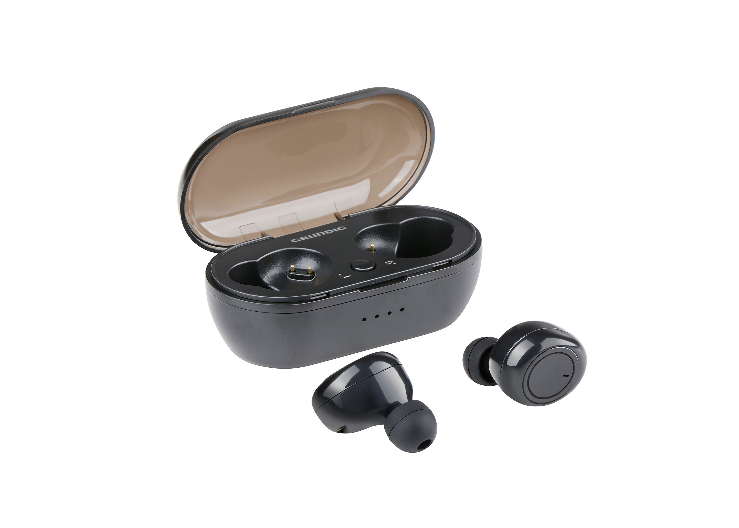 Grundig Bluetooth-Kopfhörer weiß schwarz B/H/L: ca. 3,5x7x2,8 cm