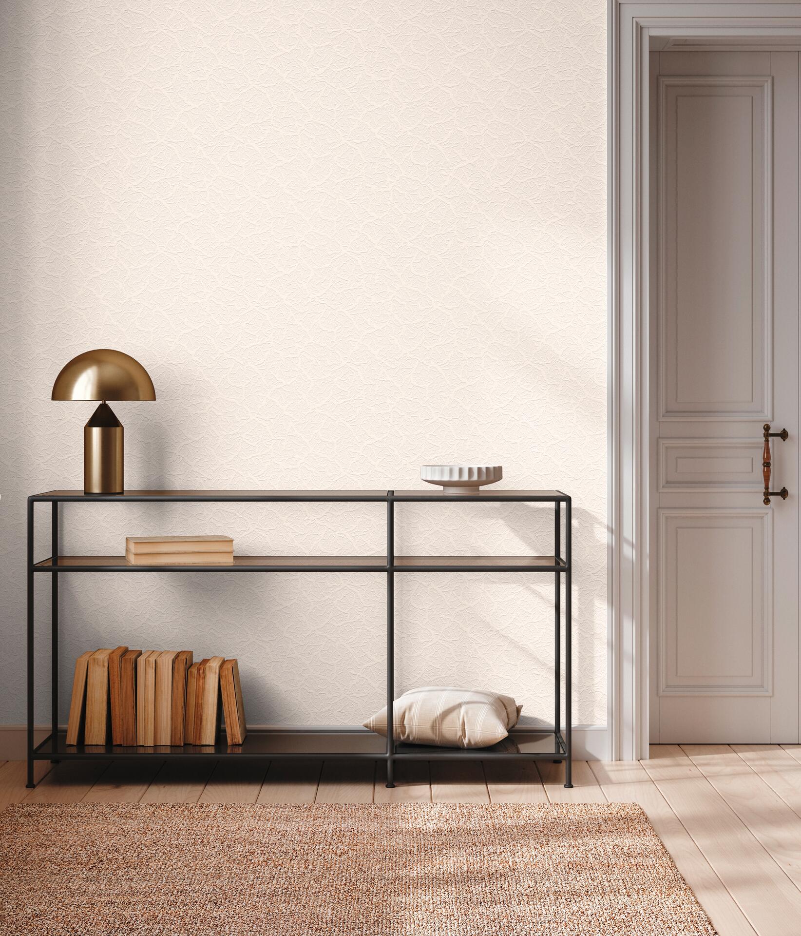 A.S.Creation Papiertapete weiß B/H/D: ca. 53x1005x12,8 cm