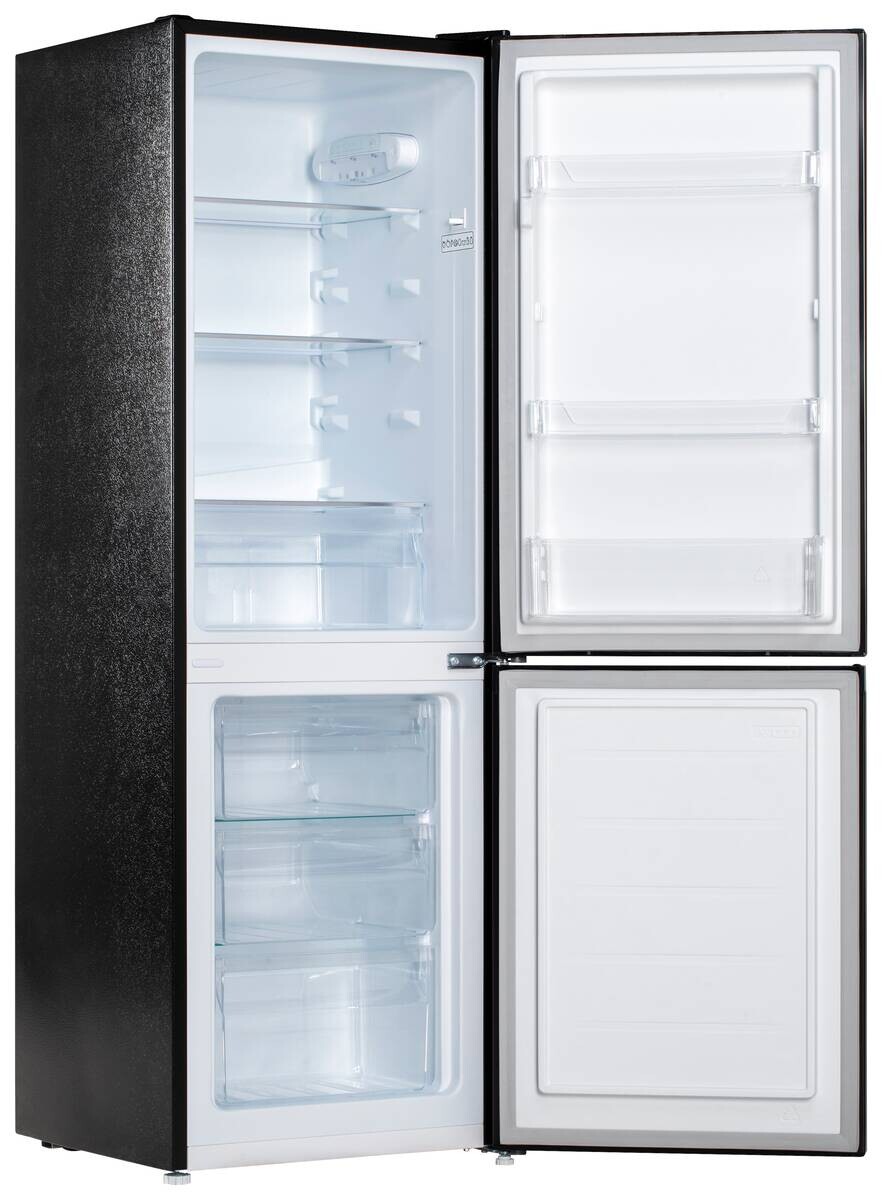 POCOline Kühl-/Gefrierkombination KGK 144-157 CDIX dark Inox B/H/T: ca. 47x144x50 cm