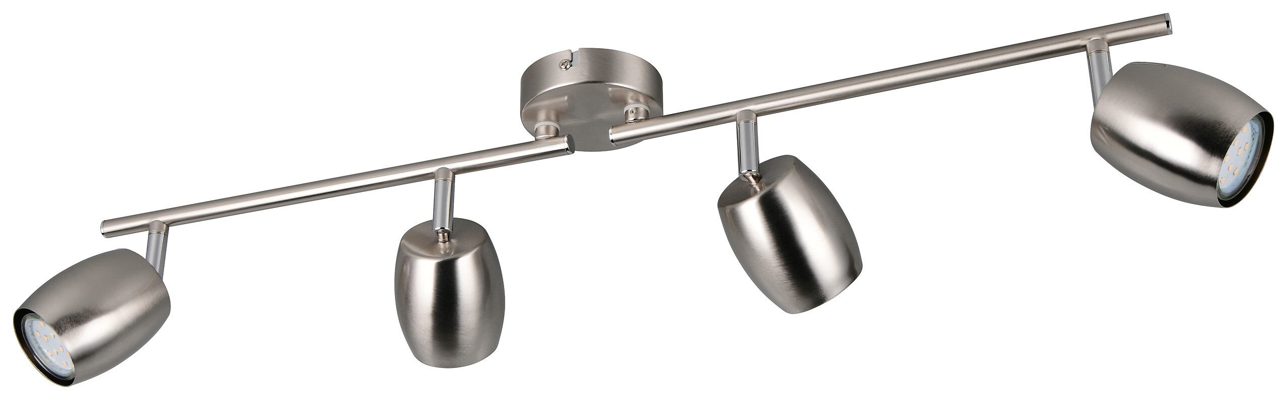 Reality Leuchten Spots Nancy nickel matt Metall B/H/L: ca. 70,5x15,5x8 cm GU10 4 Brennstellen