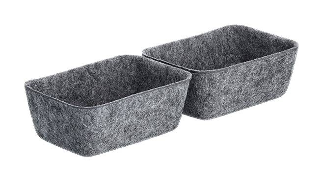 Zeller Organizer grau Filz