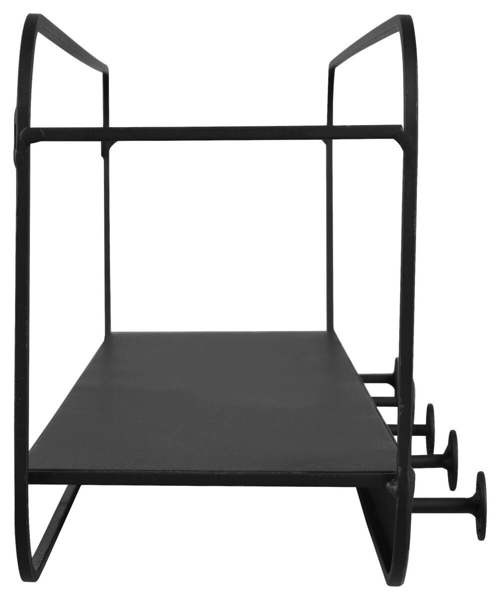 Wandregal Linda schwarz B/H/T: ca. 50x18x15 cm