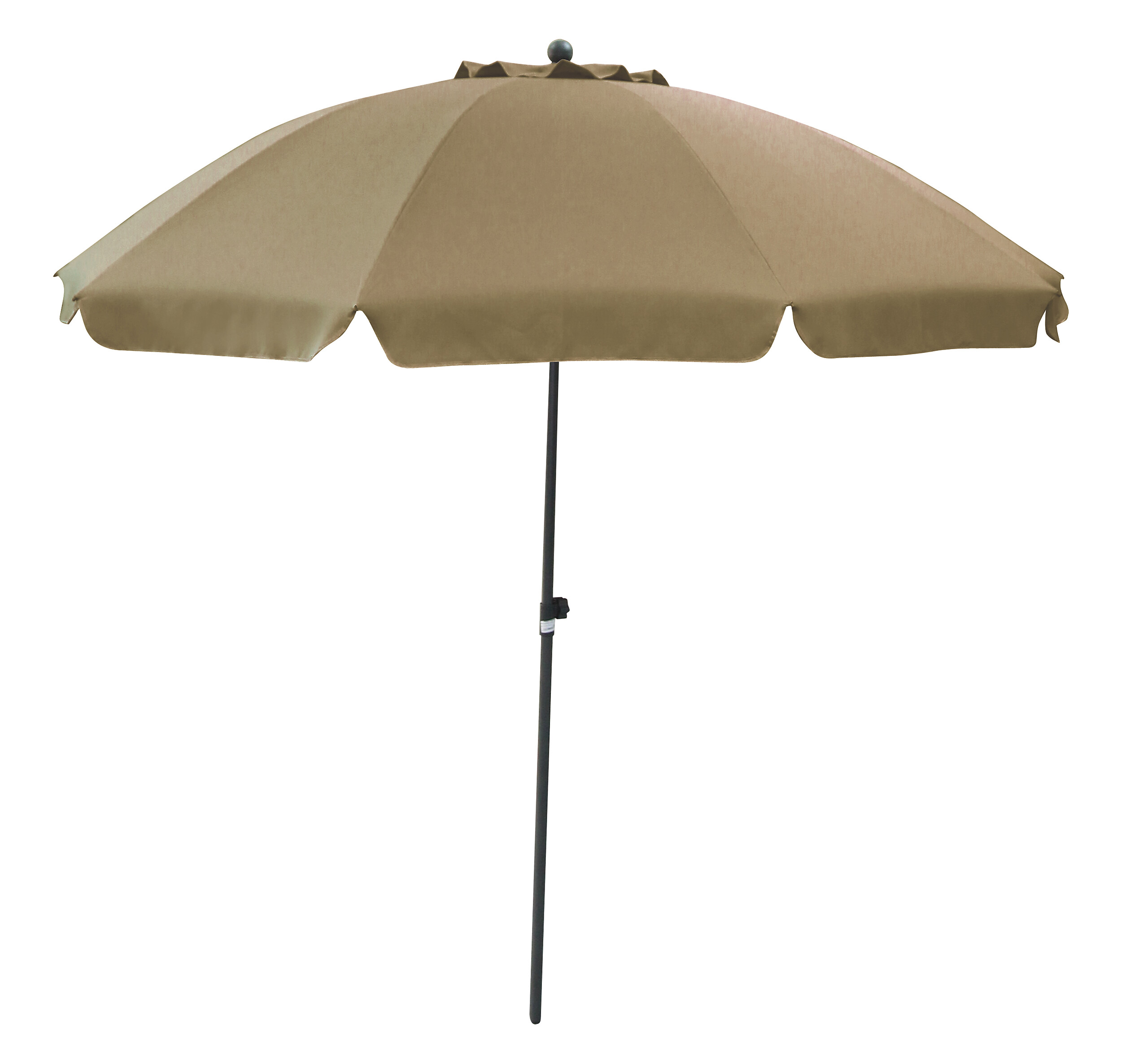 POCOline Sonnenschirm taupe Stahl H/D: ca. 238x250 cm